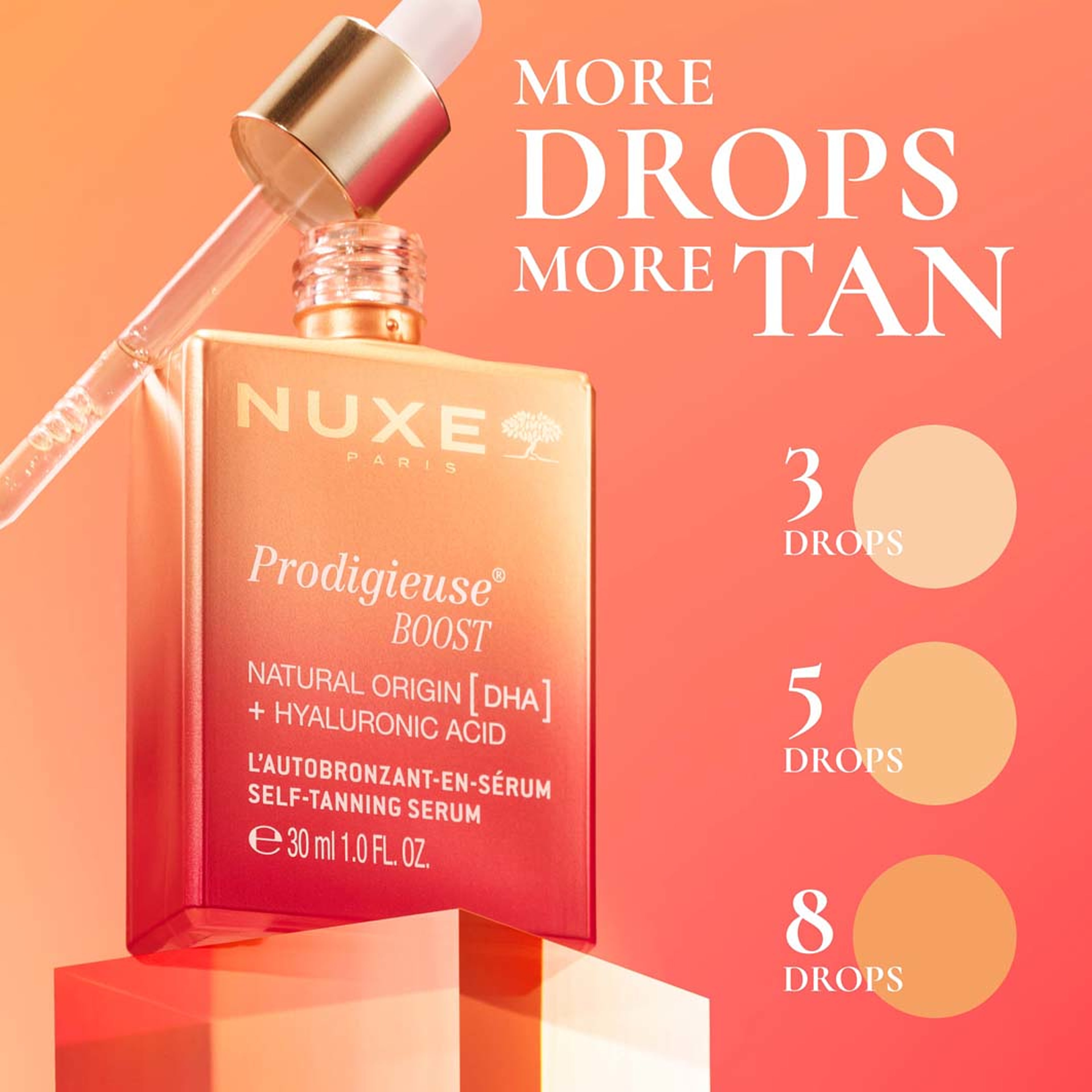 Prodigieuse Boost Self-tanning Serum, från NUXE. Klicka för att öppna bilden i stort format