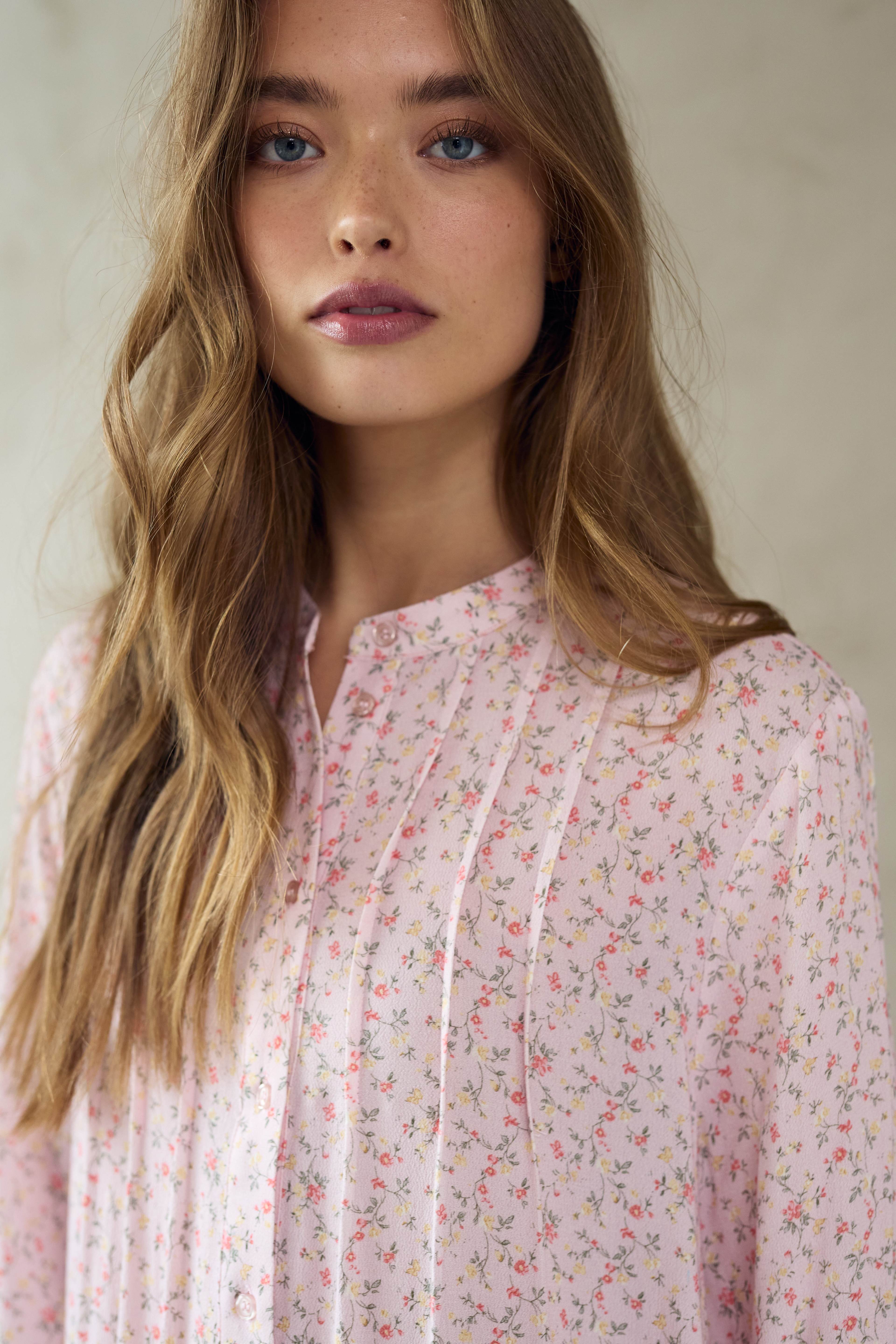 Imogene Dress - Terrena Blush Print