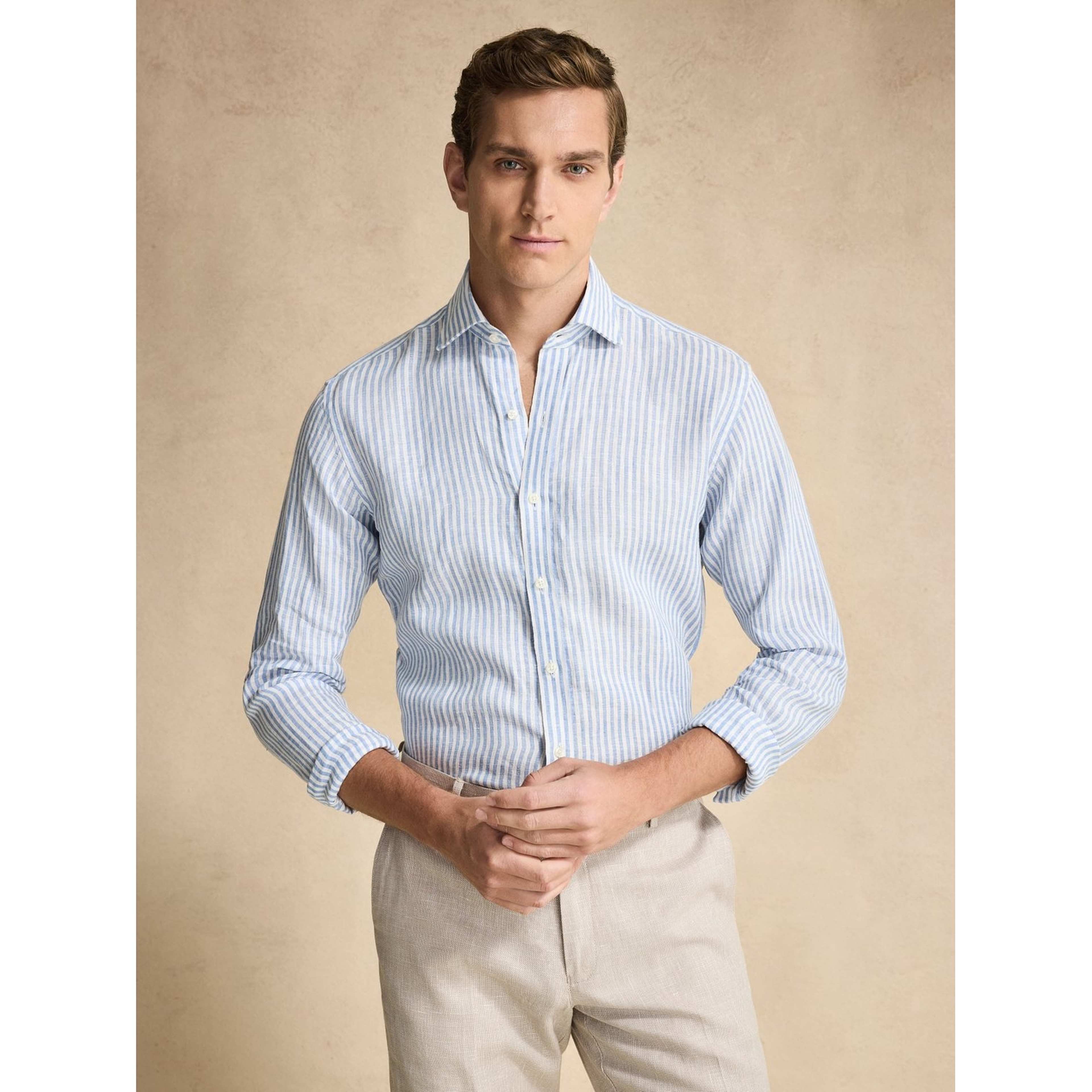 Linen Striped Smart Shirt (lino)