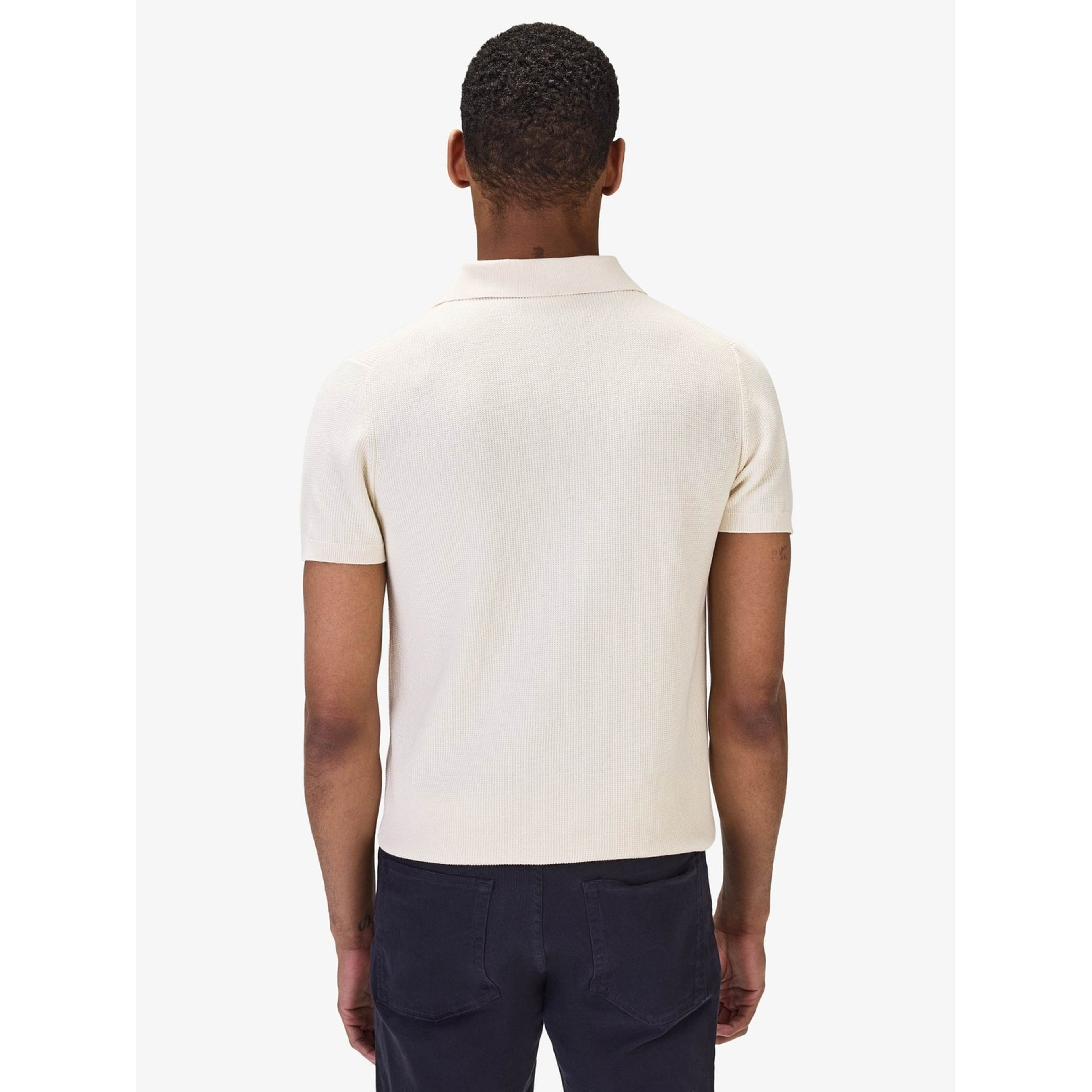 Cotton Texture Knitted Ss Polo Sweater (pascal)