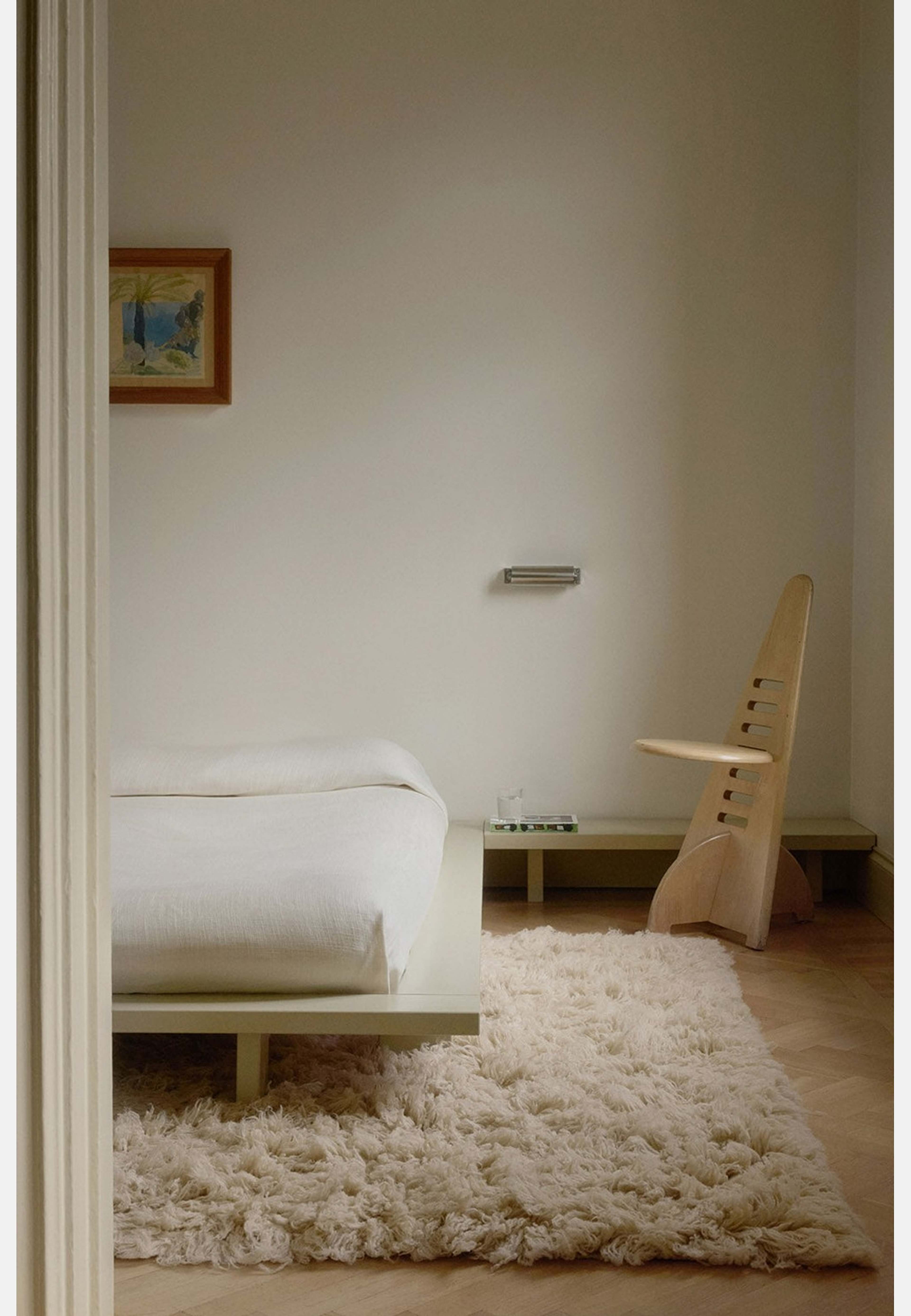 Shaggy Ullmatta Oatmeal, från Layered, i färgen oatmeal. Klicka för att öppna bilden i stort format