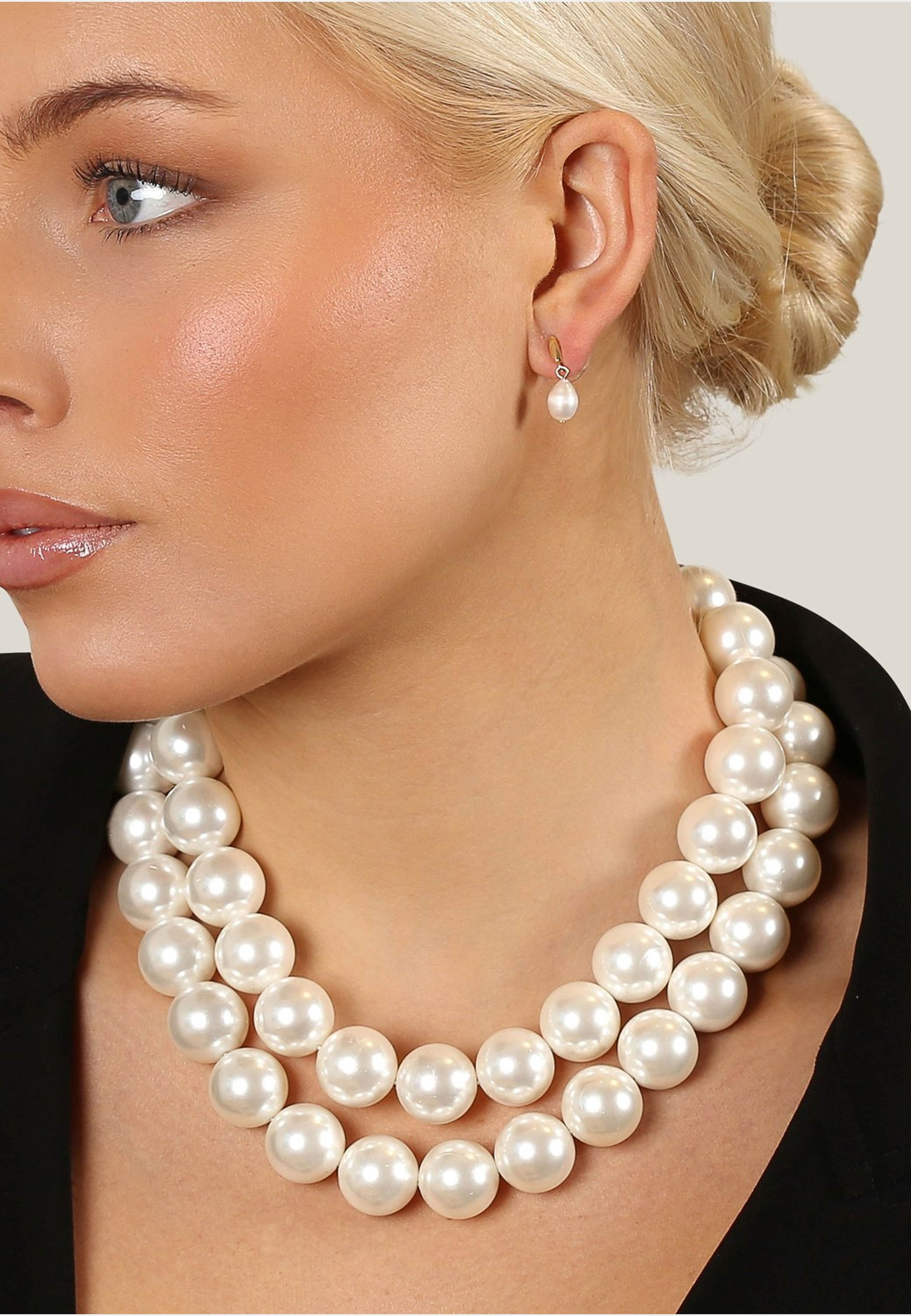 Snö Icon Two Row Big Pearl Neck