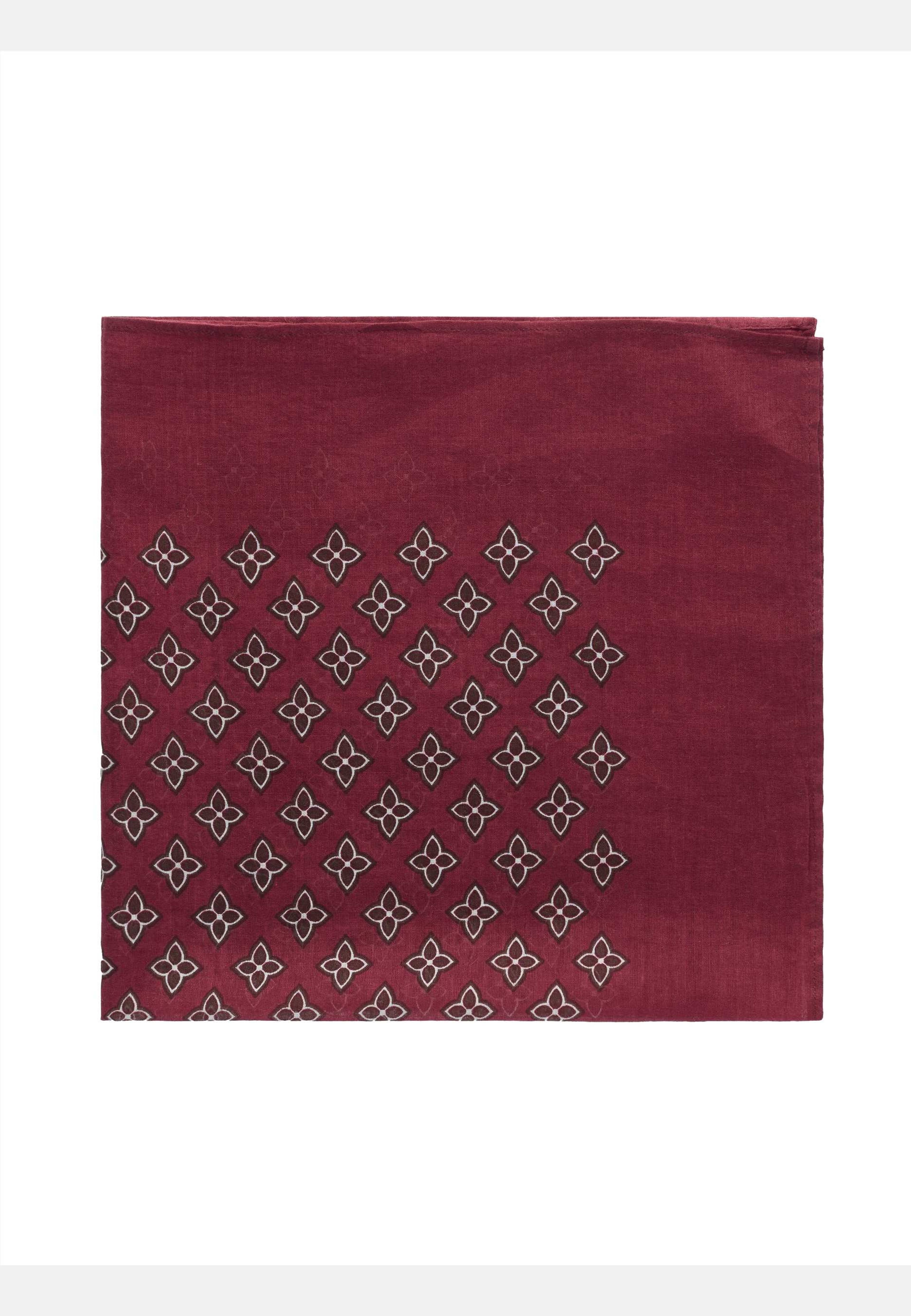 Cotton Patterned Bandana, från John Henric, i färgen burgundy. Klicka för att öppna bilden i stort format