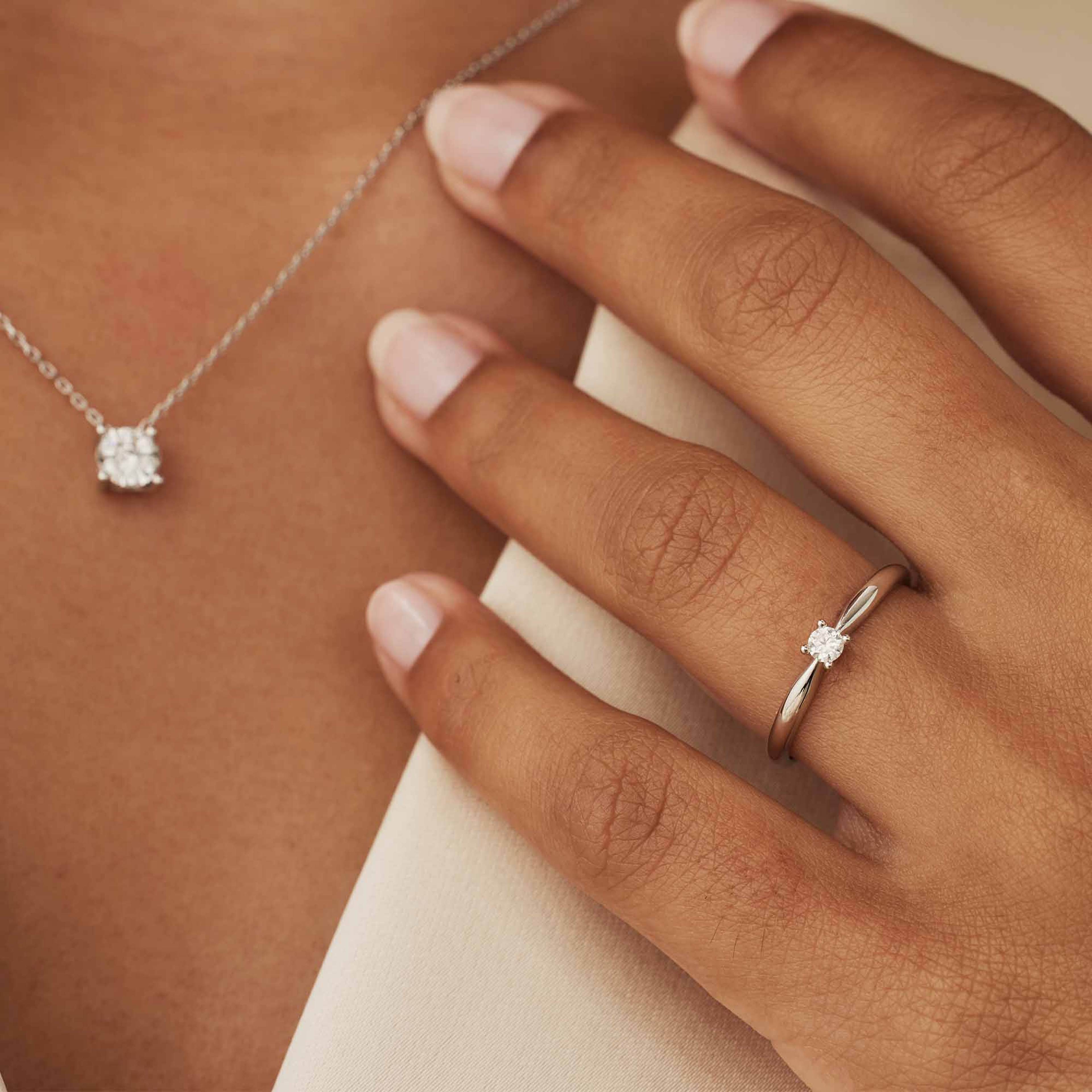 De La Paix Vitt Guld Ring