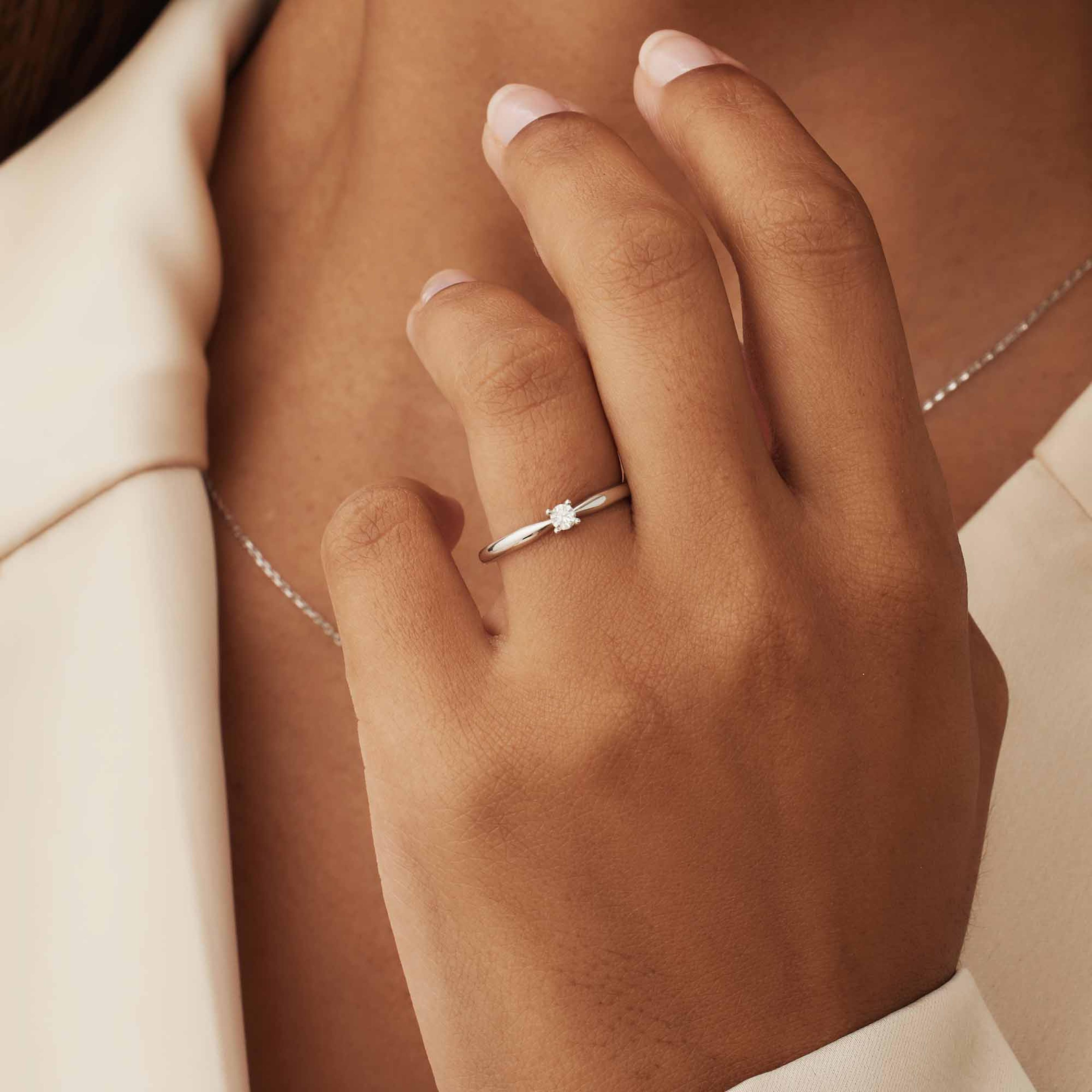 De La Paix Vitt Guld Ring