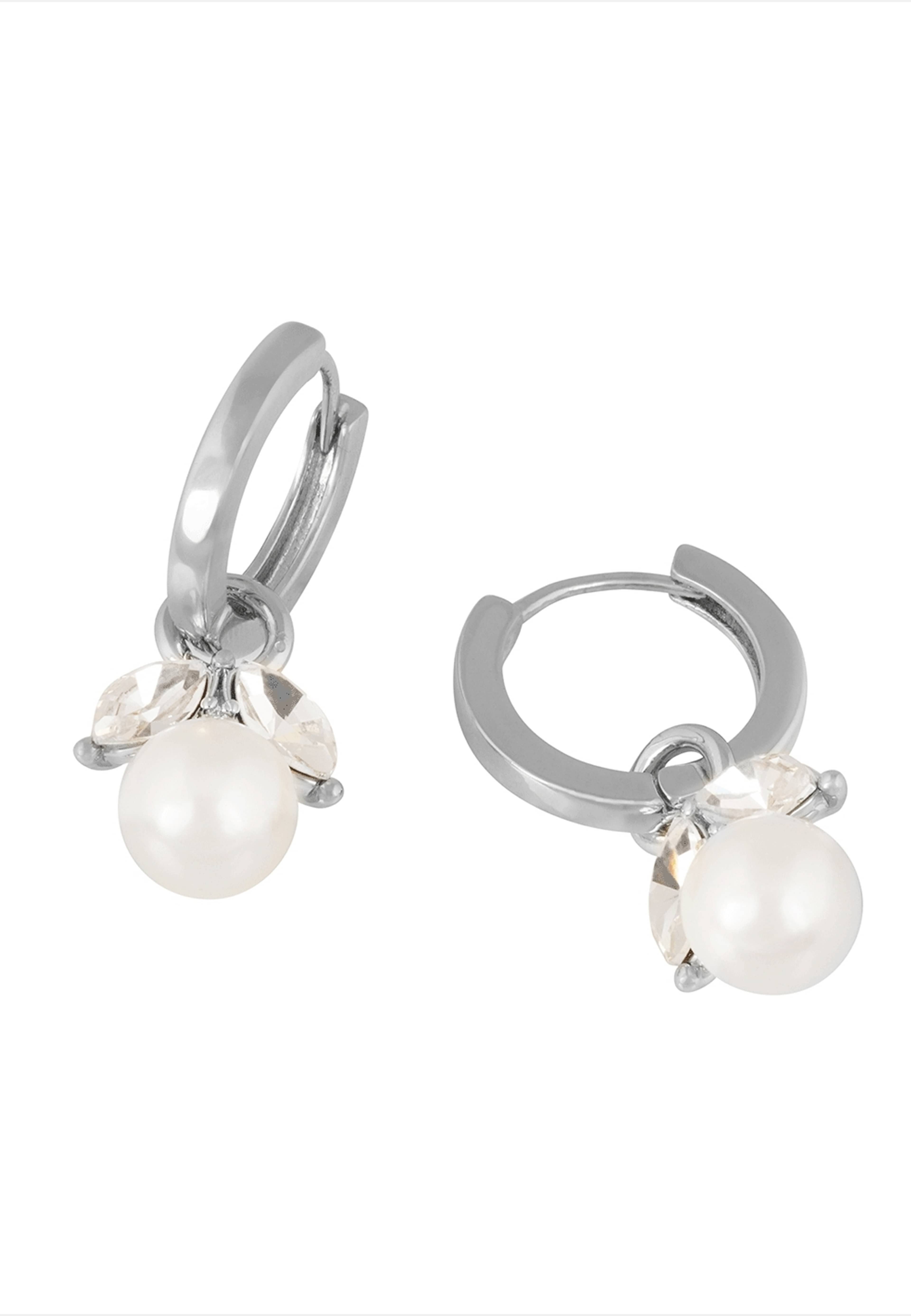 Eira Pearl Ring Ear, från SNÖ of Sweden, i färgen s/white. Klicka för att öppna bilden i stort format