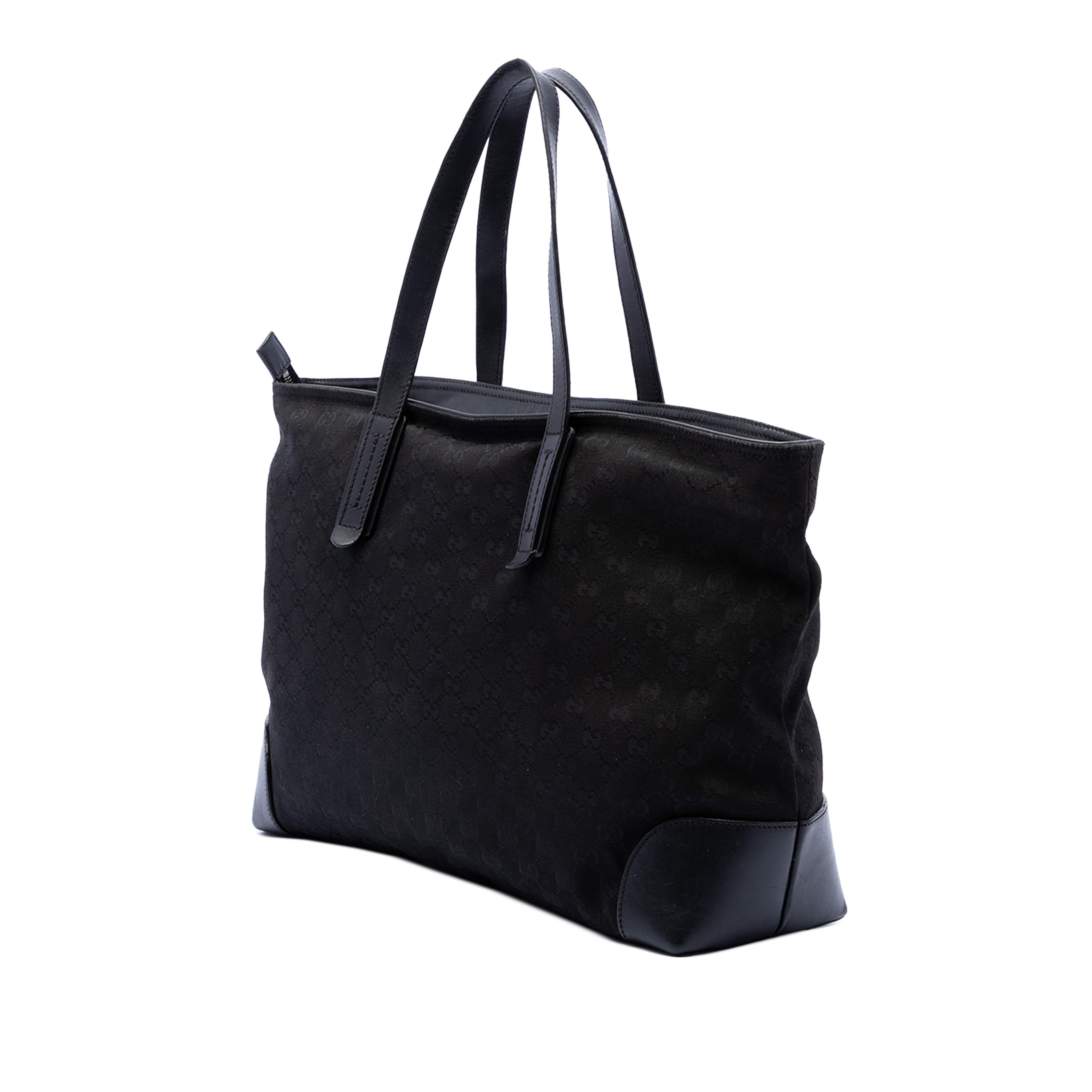 Gucci Gg Canvas Web Tote, från Luxclusif, i färgen black. Klicka för att öppna bilden i stort format