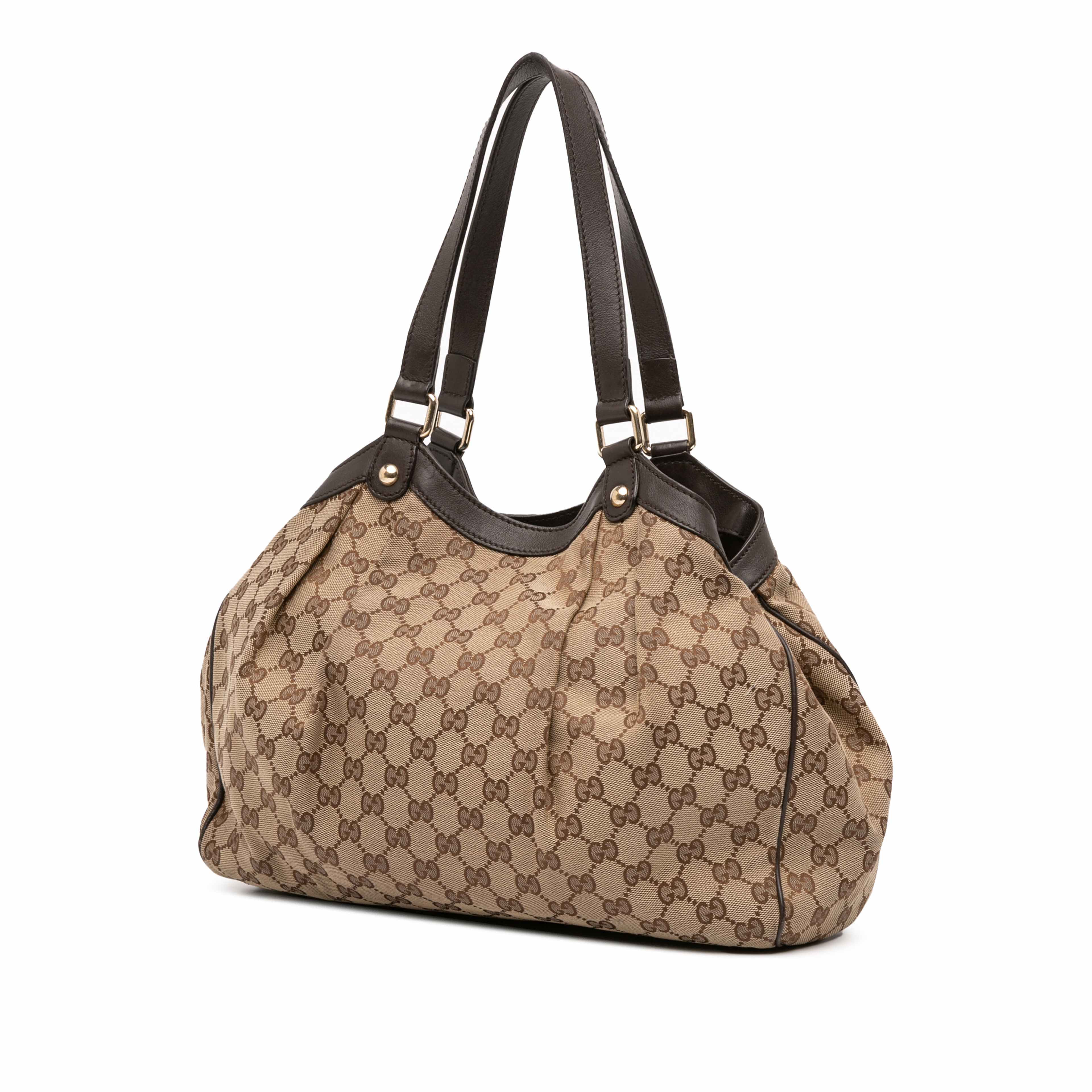 Gucci Gg Canvas Tote, från Luxclusif, i färgen beige. Klicka för att öppna bilden i stort format