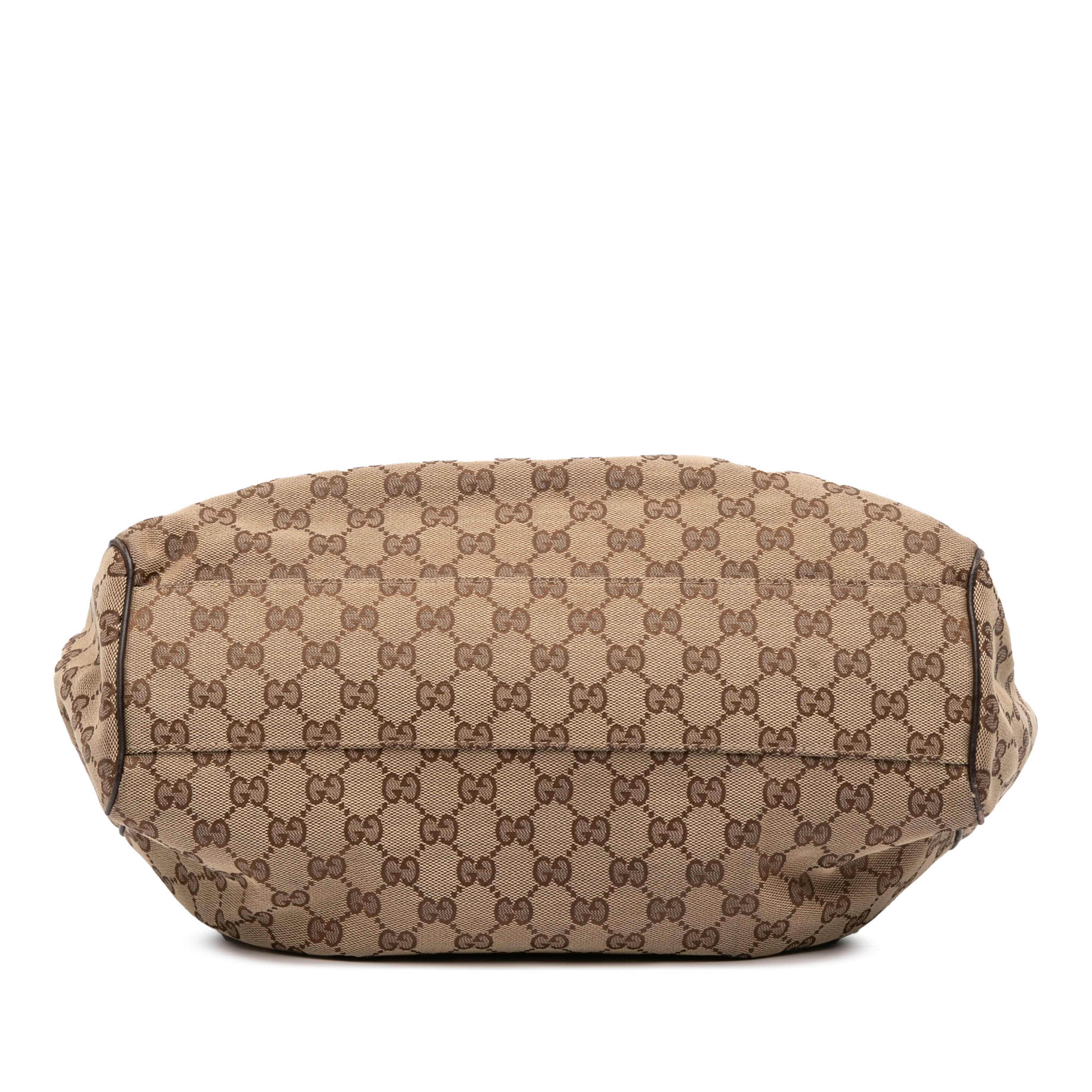 Gucci Gg Canvas Tote, från Luxclusif, i färgen beige. Klicka för att öppna bilden i stort format