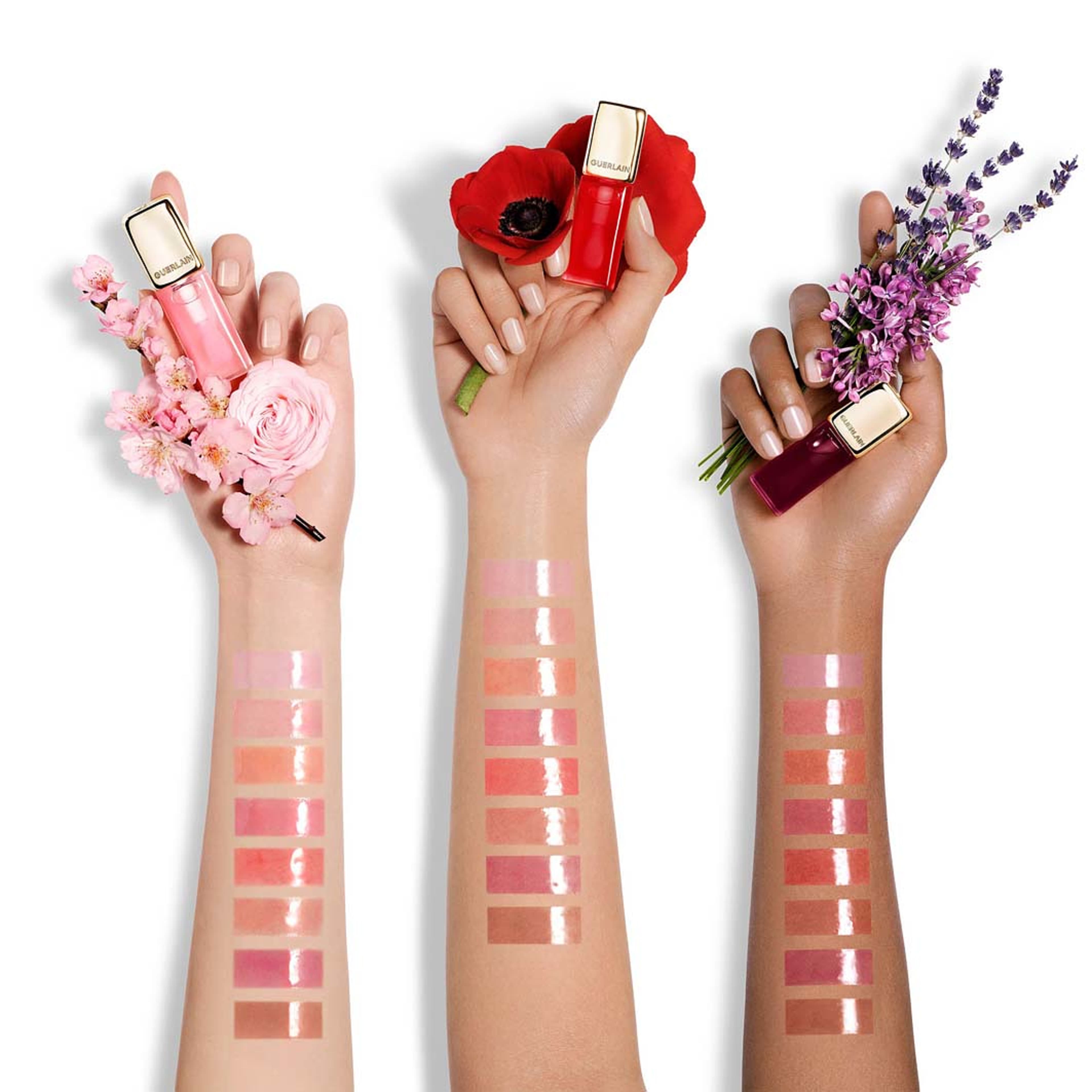 Kiss Kiss Bee Glow Oil, från Guerlain, i färgen Blooming. Klicka för att öppna bilden i stort format