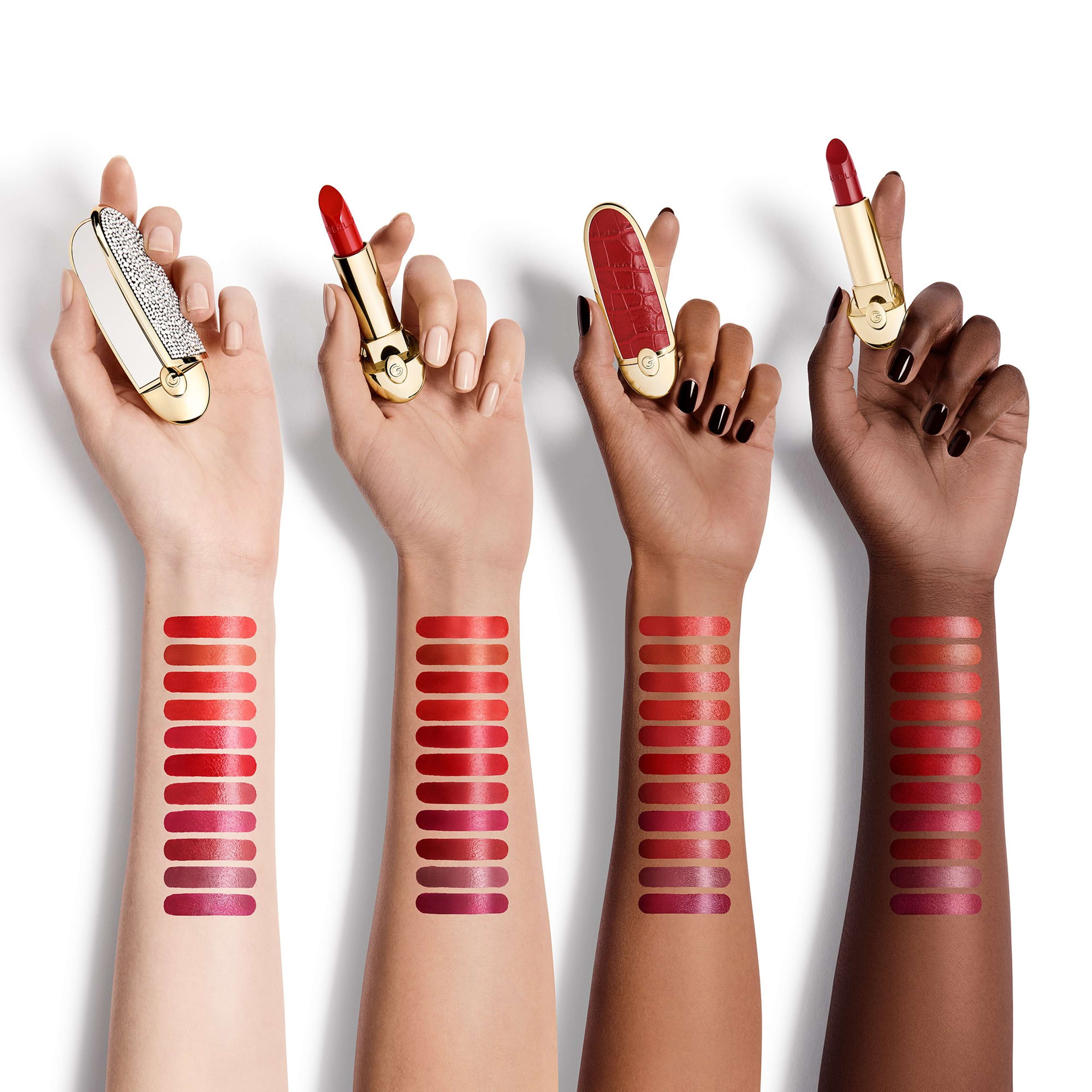 Rouge G Lipstick Satin, från Guerlain, i färgen 345 Red. Klicka för att öppna bilden i stort format