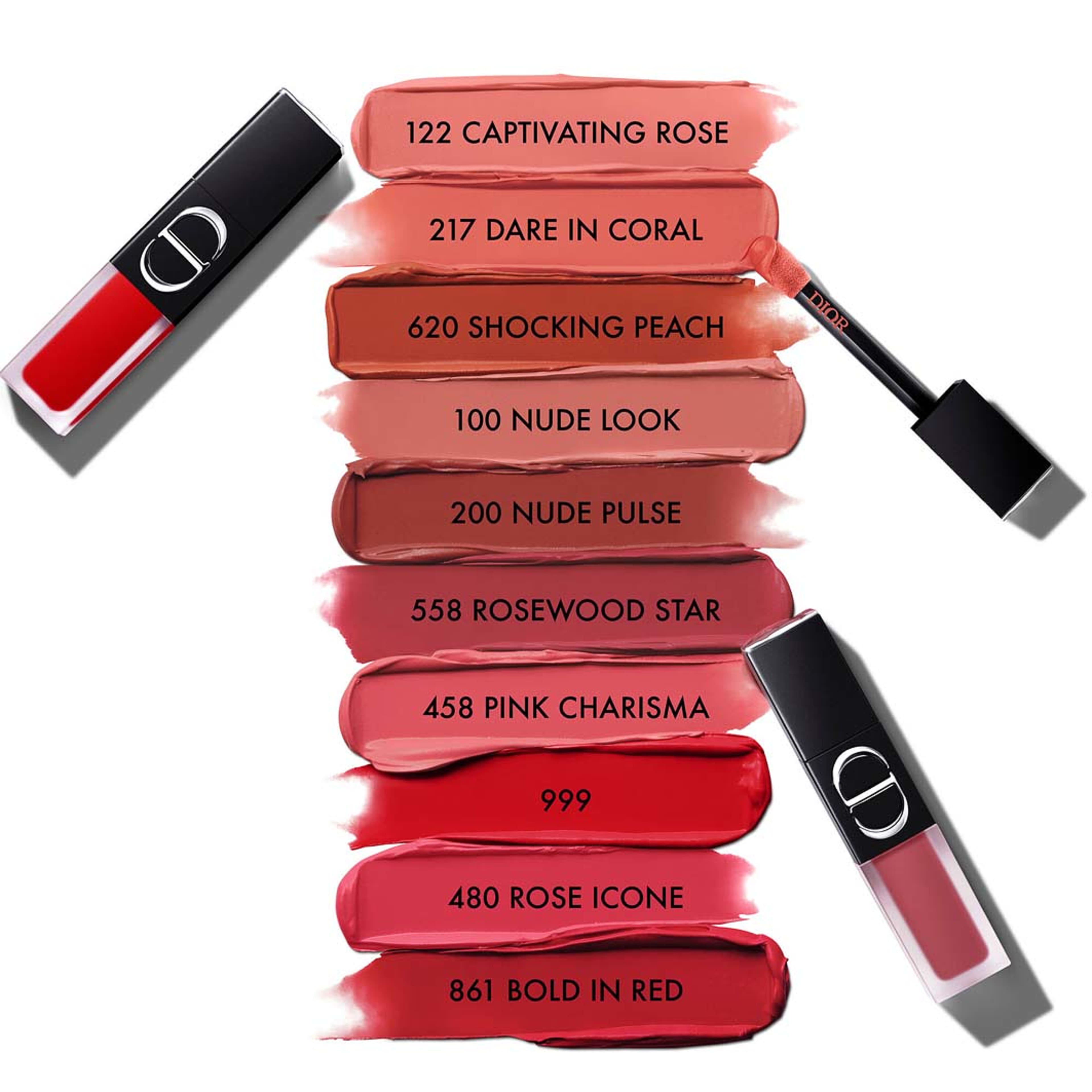 Rouge Dior On Stage Ink Blur Matte - Blurring matte liquid lipstick, från DIOR, i färgen Captivating Rose. Klicka för att öppna bilden i stort format