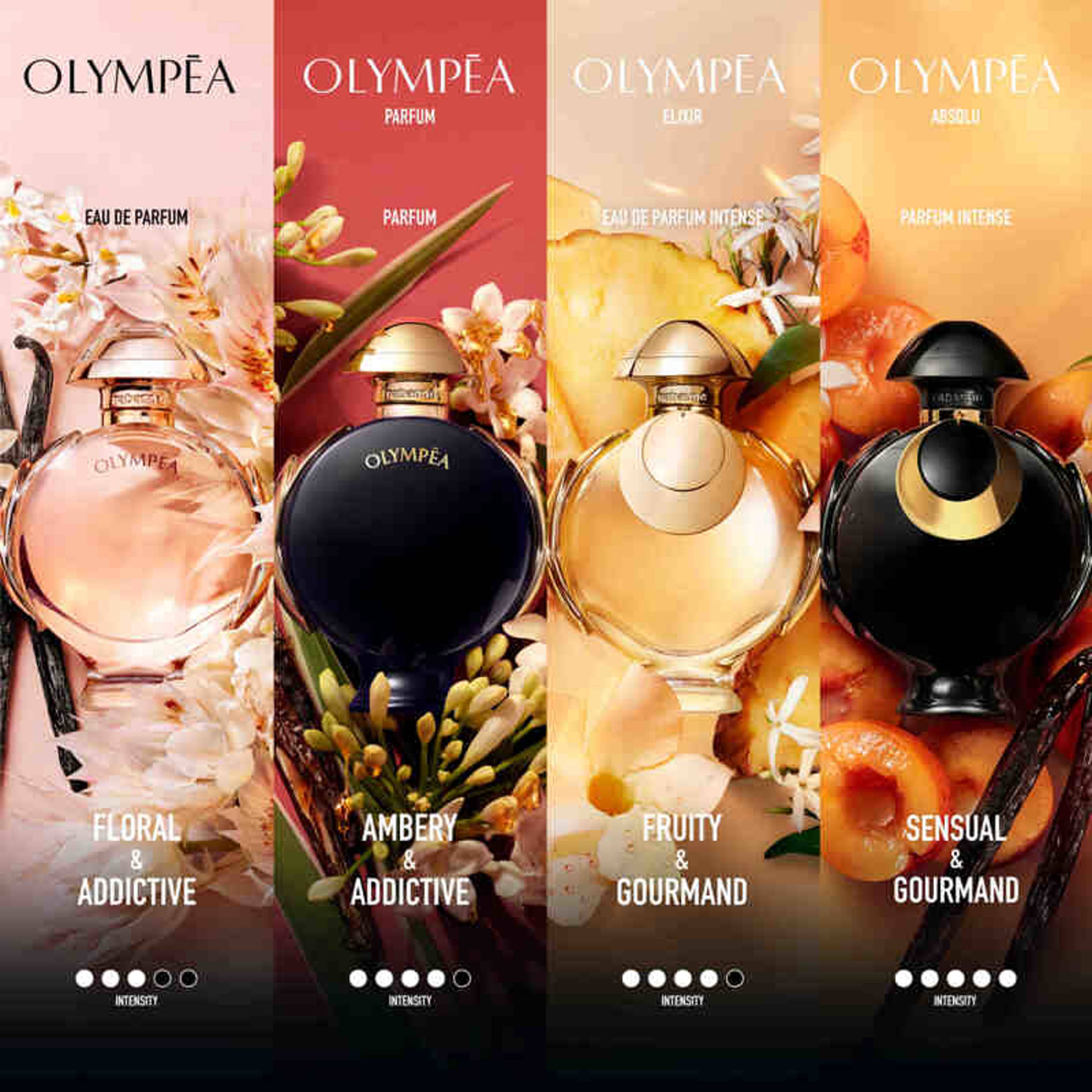 Olympea Elixir Eau de parfum, från Rabanne. Klicka för att öppna bilden i stort format