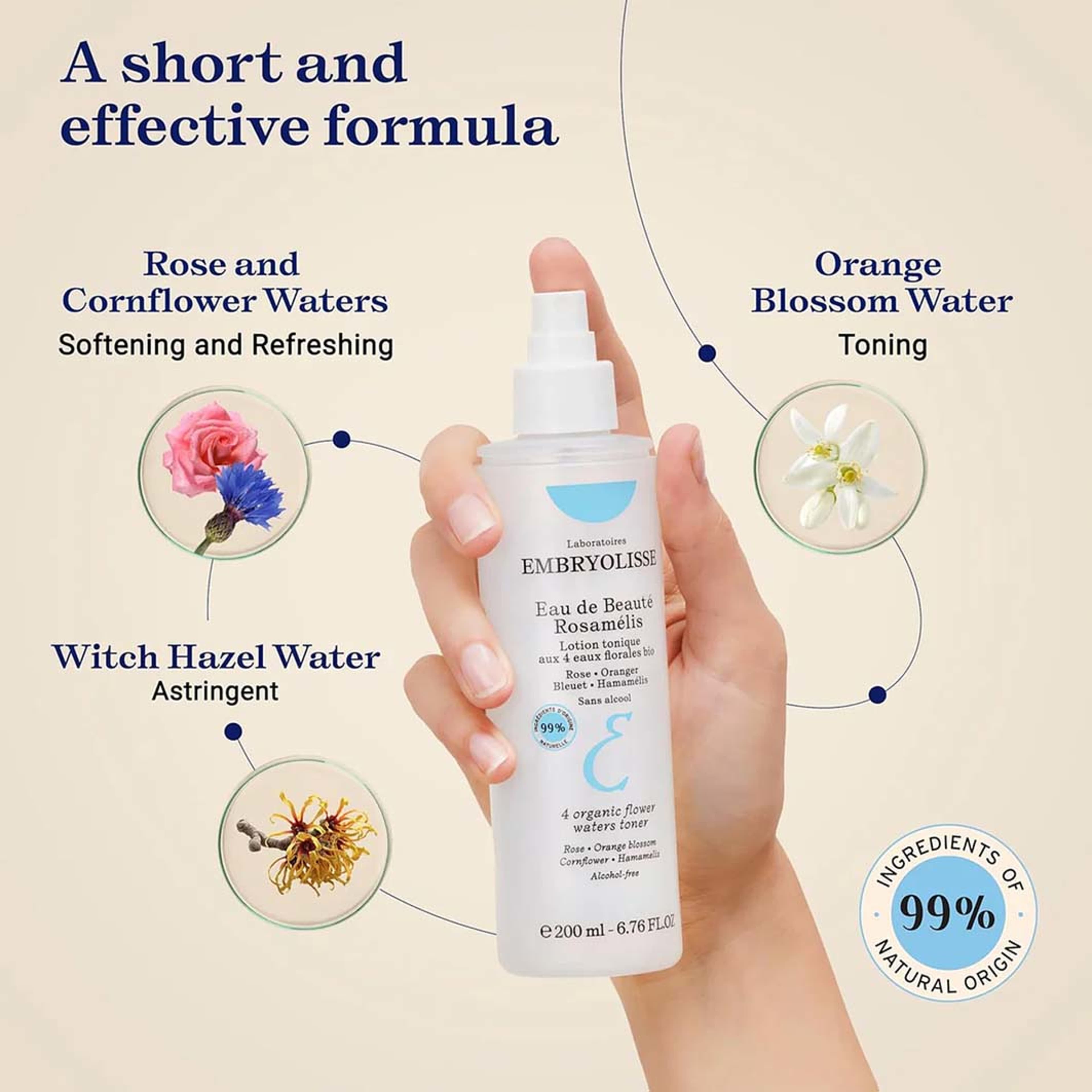 Eau De Beaute Rosamelis, från Embryolisse. Klicka för att öppna bilden i stort format
