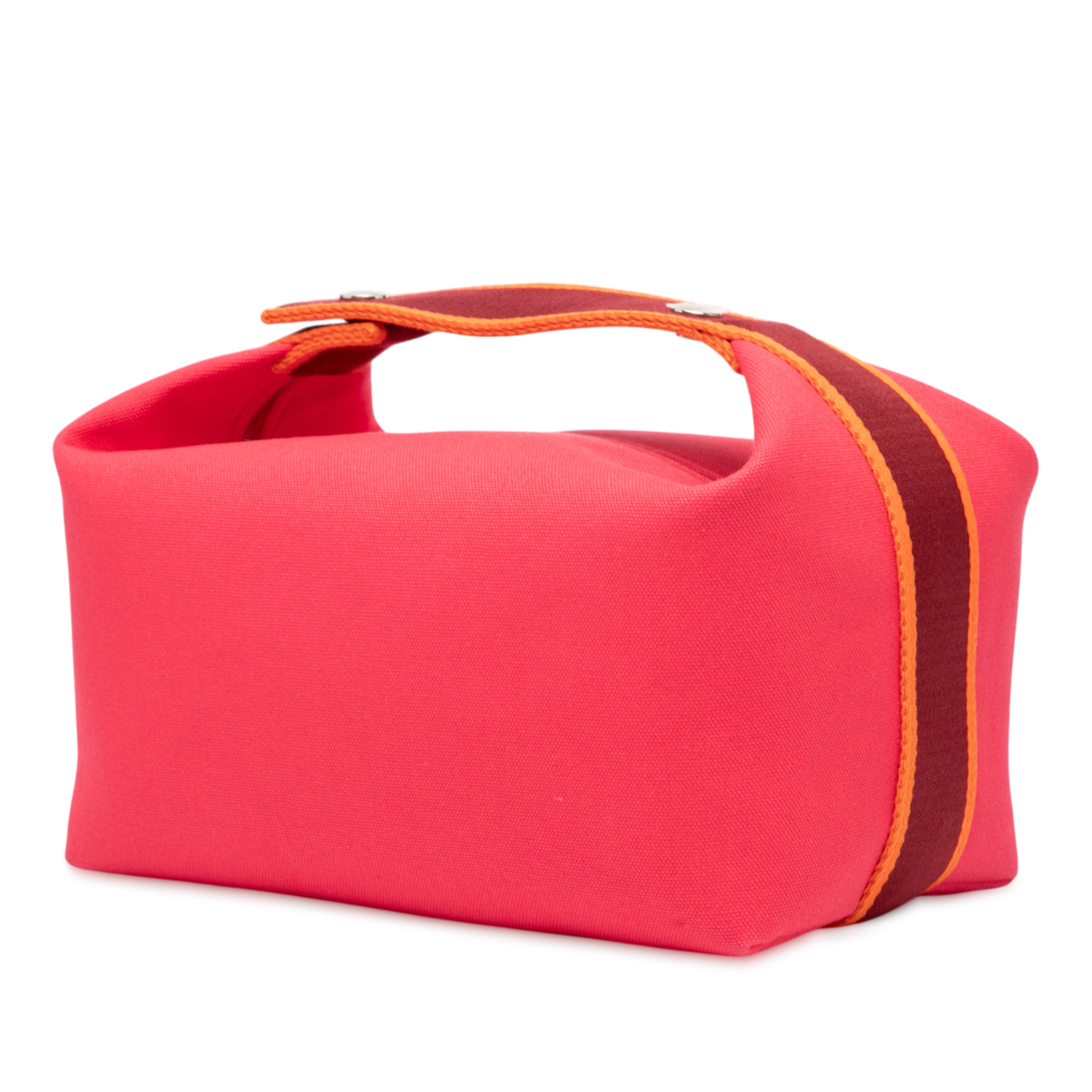 Hermès Large Canvas Bride A Brac, från Luxclusif, i färgen dark pink. Klicka för att öppna bilden i stort format