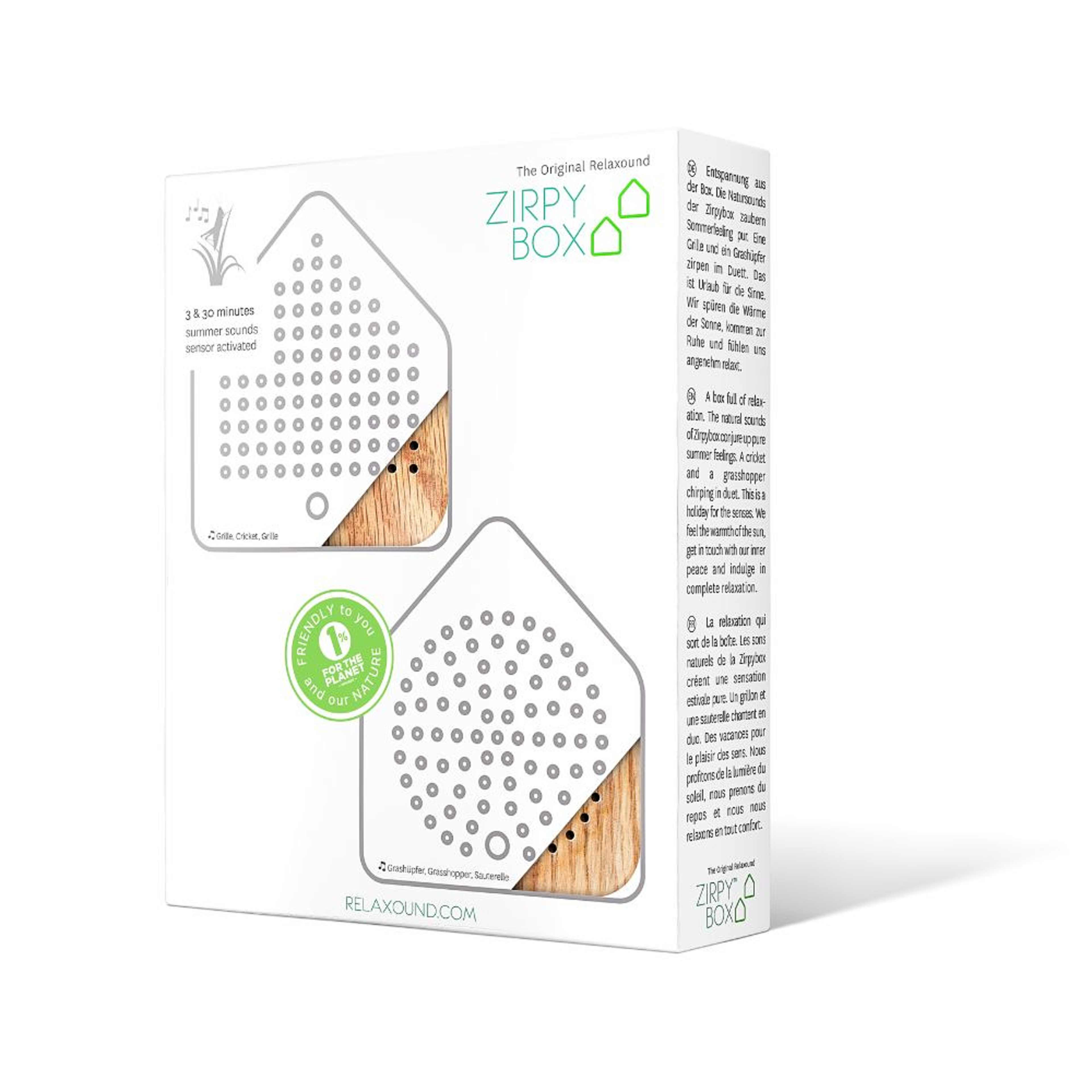 Zirpybox Speldosa 2-pack Gräshoppa Ek