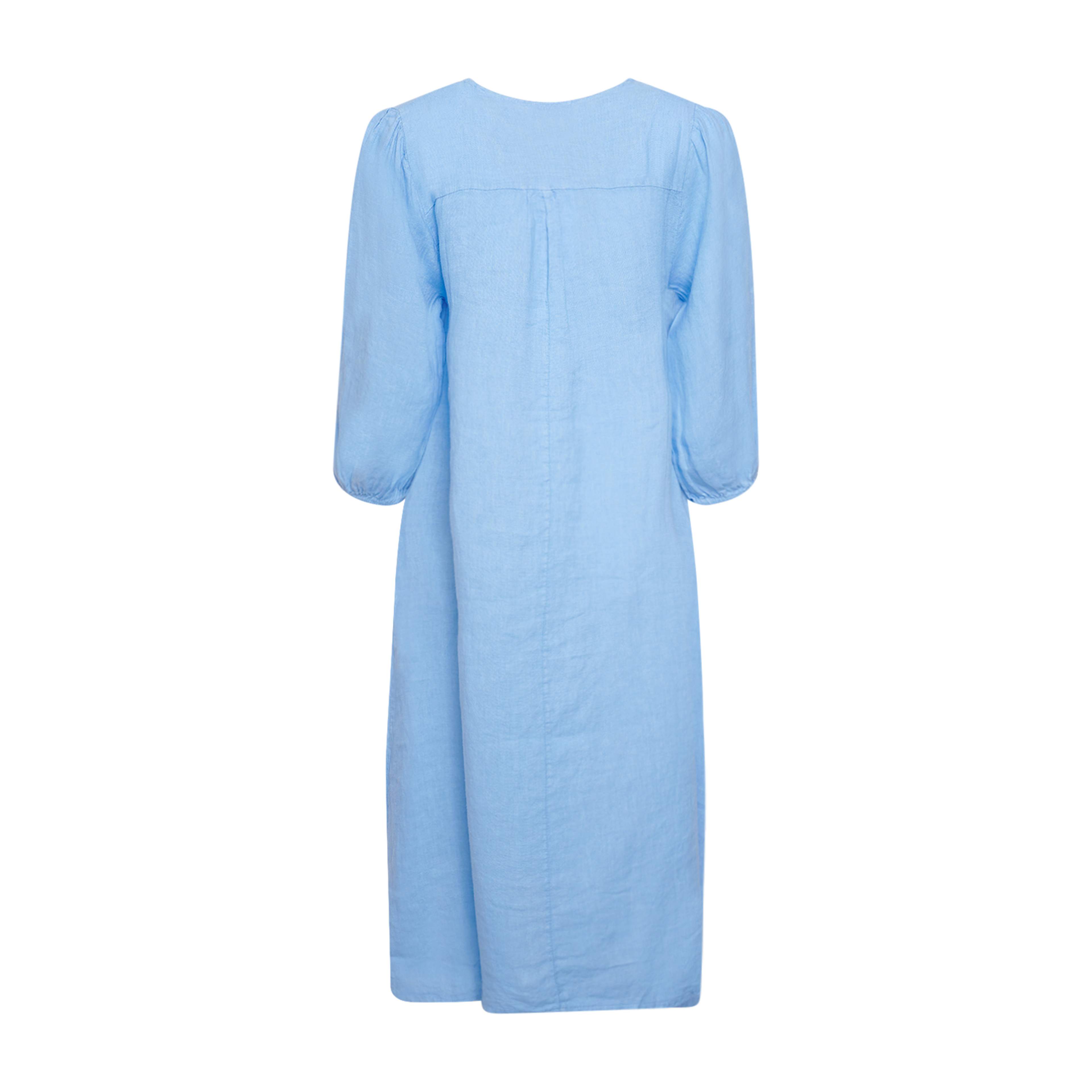 Ella, Dress, Linen - Little Boy Blue