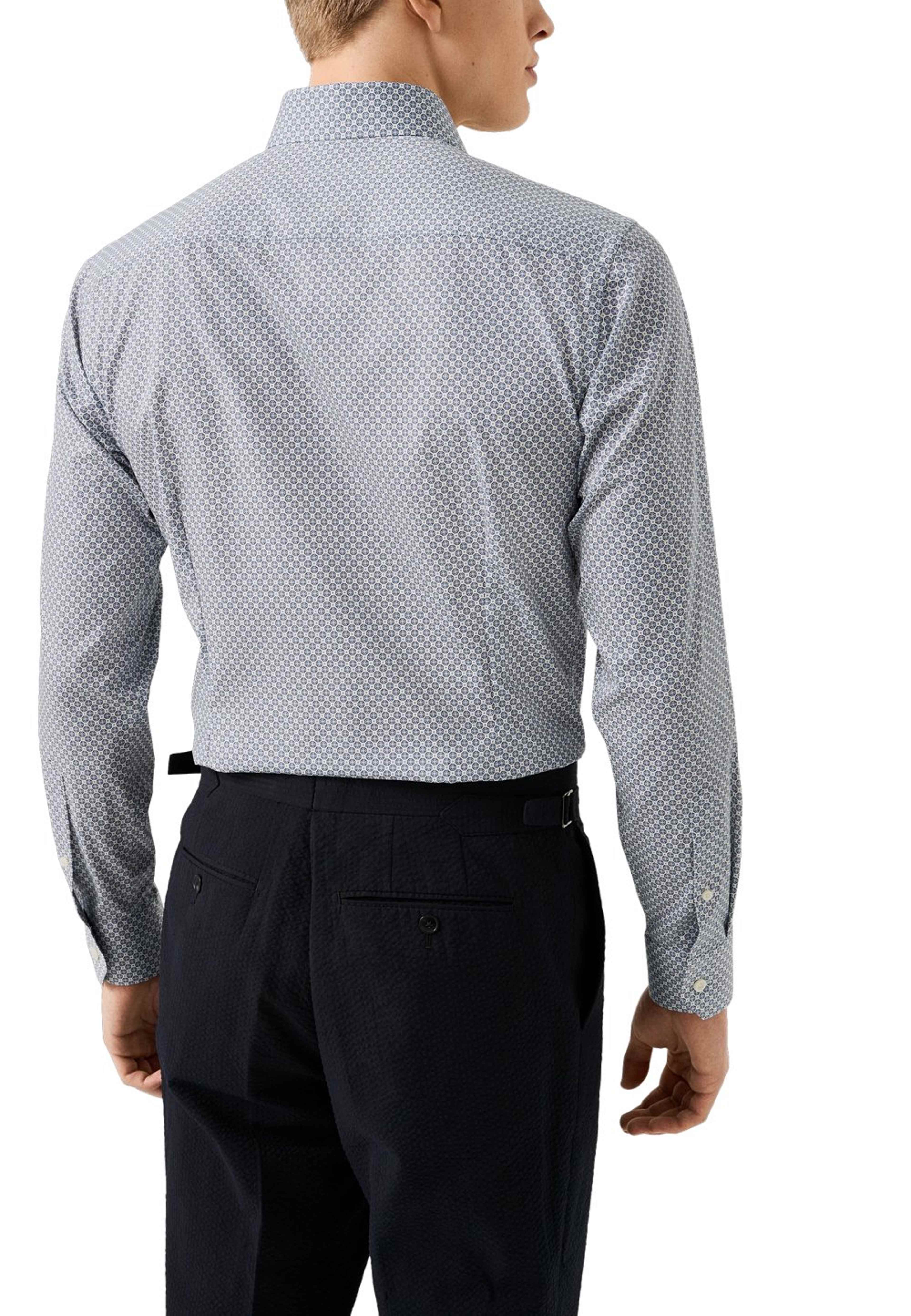 Medaljongmönstrad Skjorta I Signature Twill Contemporary Fit