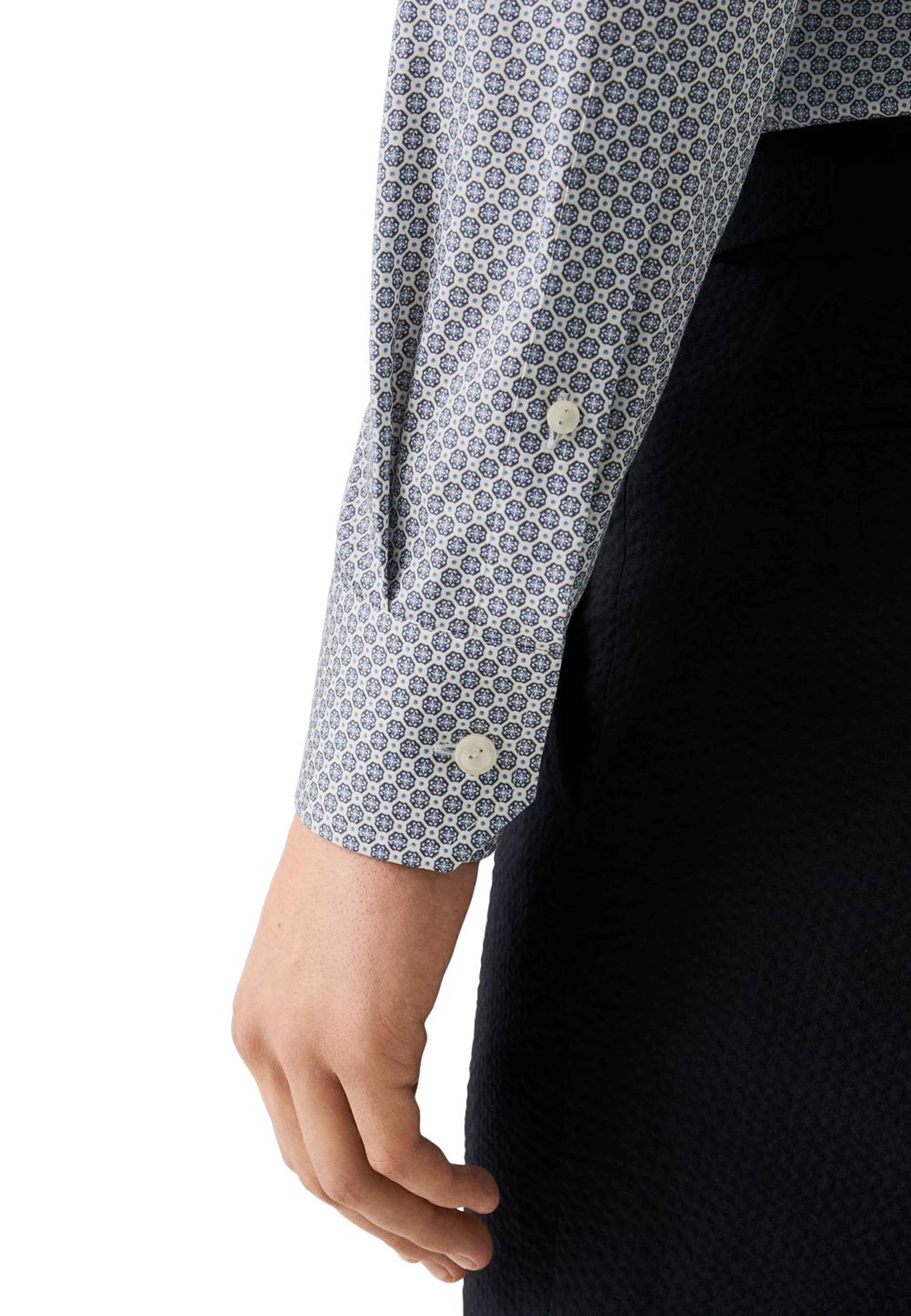 Medaljongmönstrad Skjorta I Signature Twill Contemporary Fit
