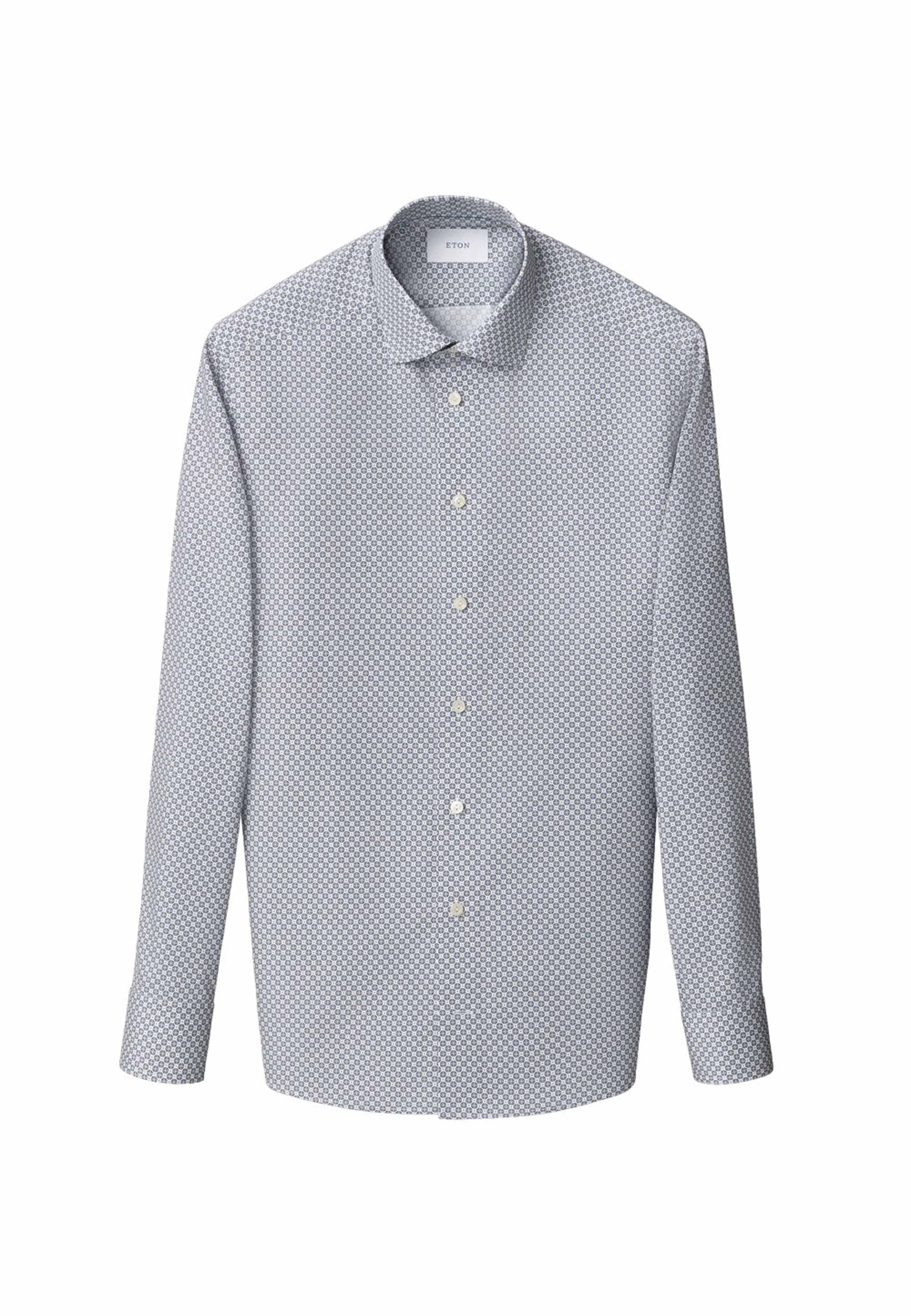 Medaljongmönstrad Skjorta I Signature Twill Contemporary Fit