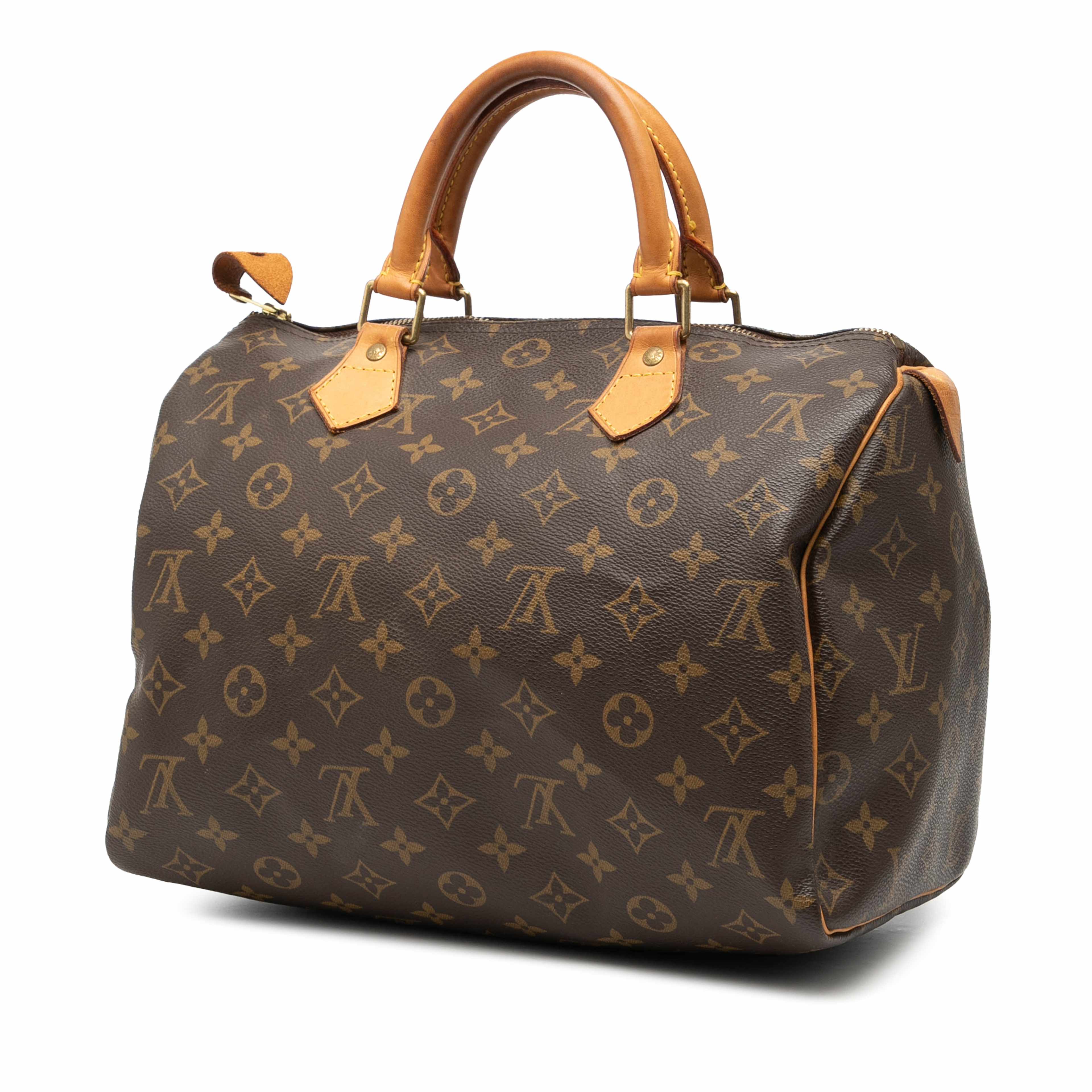 Louis Vuitton Monogram Speedy 30, från Luxclusif, i färgen brown. Klicka för att öppna bilden i stort format