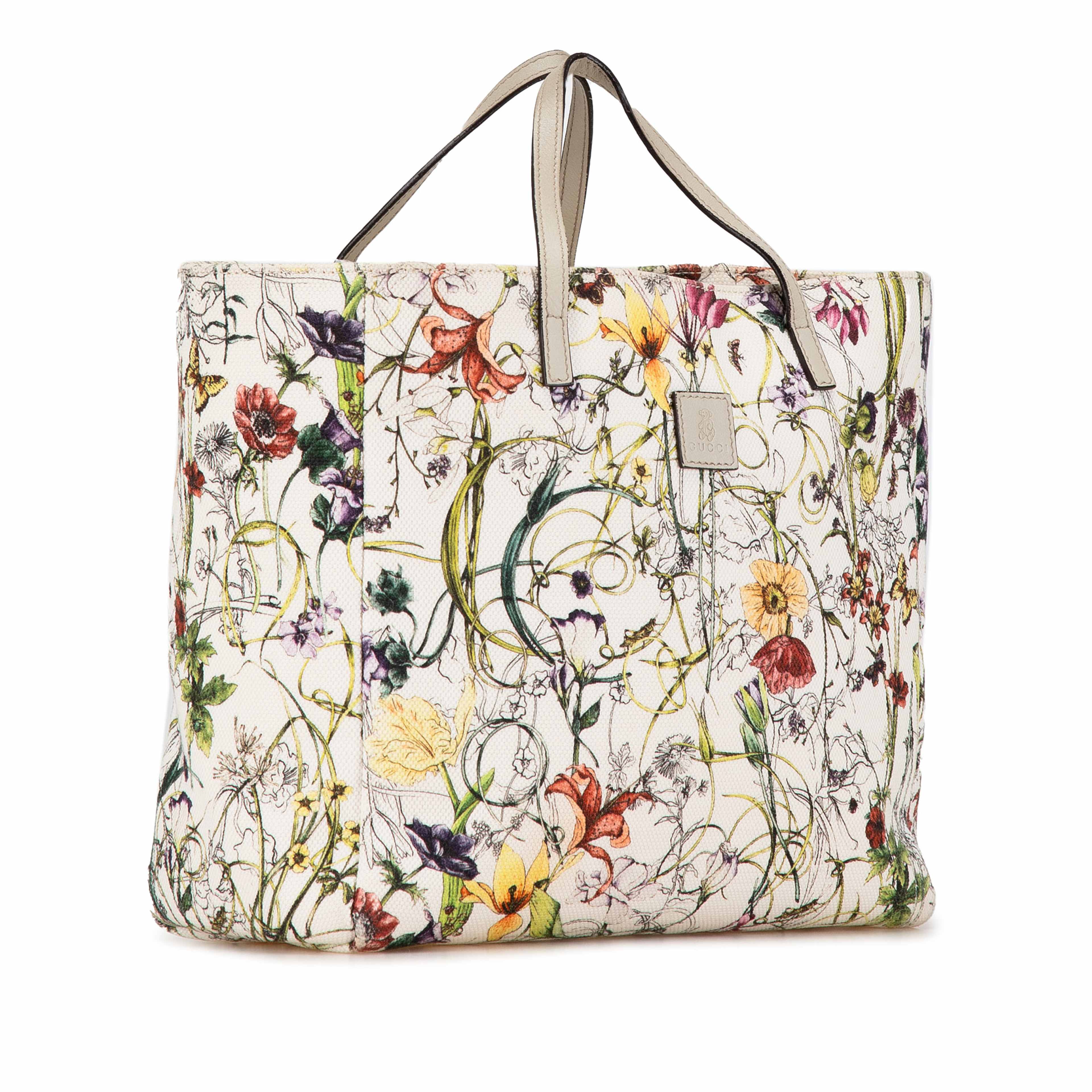 Gucci Kids Canvas Flora Handbag