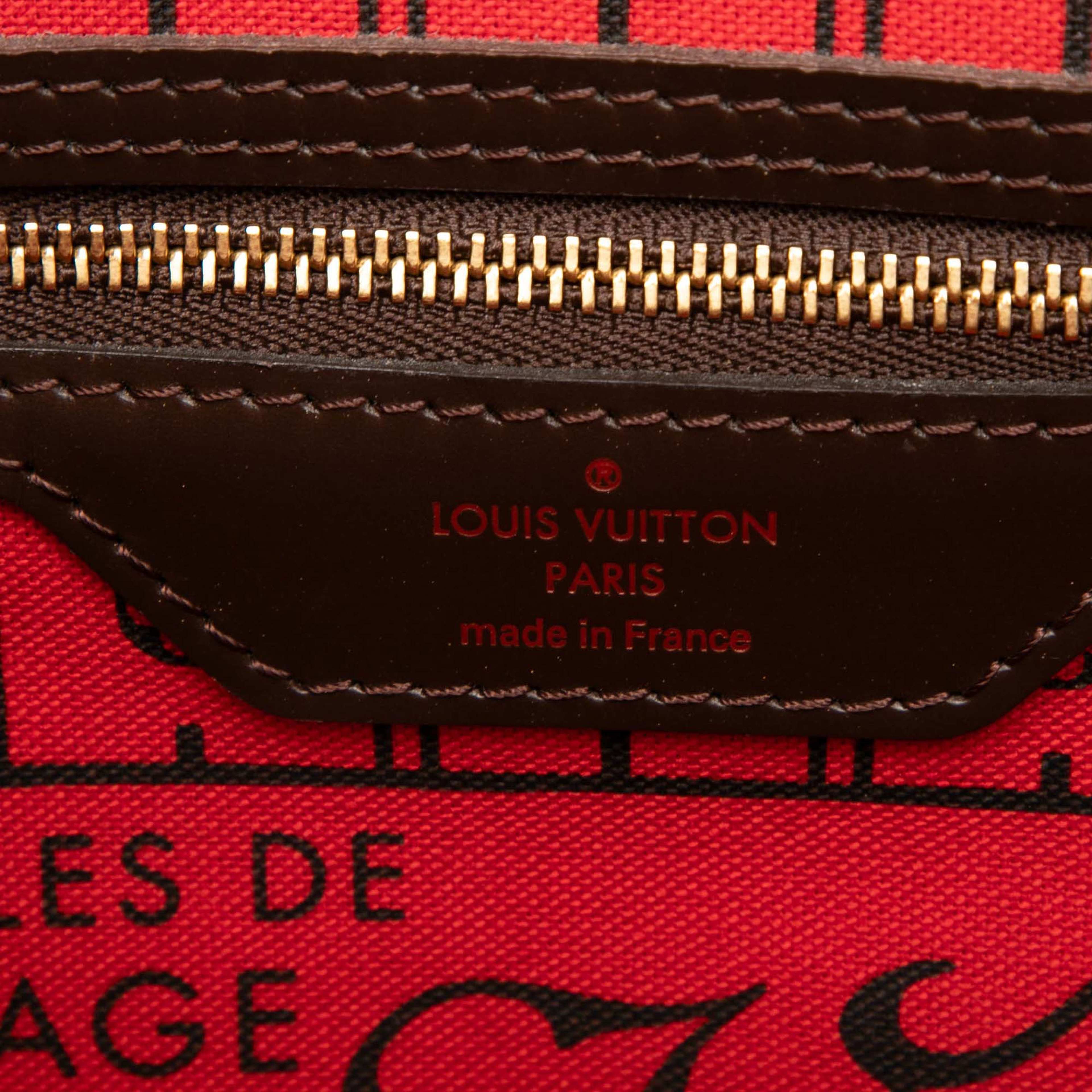 Louis Vuitton Damier Ebene Neverfull Pm, från Luxclusif, i färgen brown. Klicka för att öppna bilden i stort format