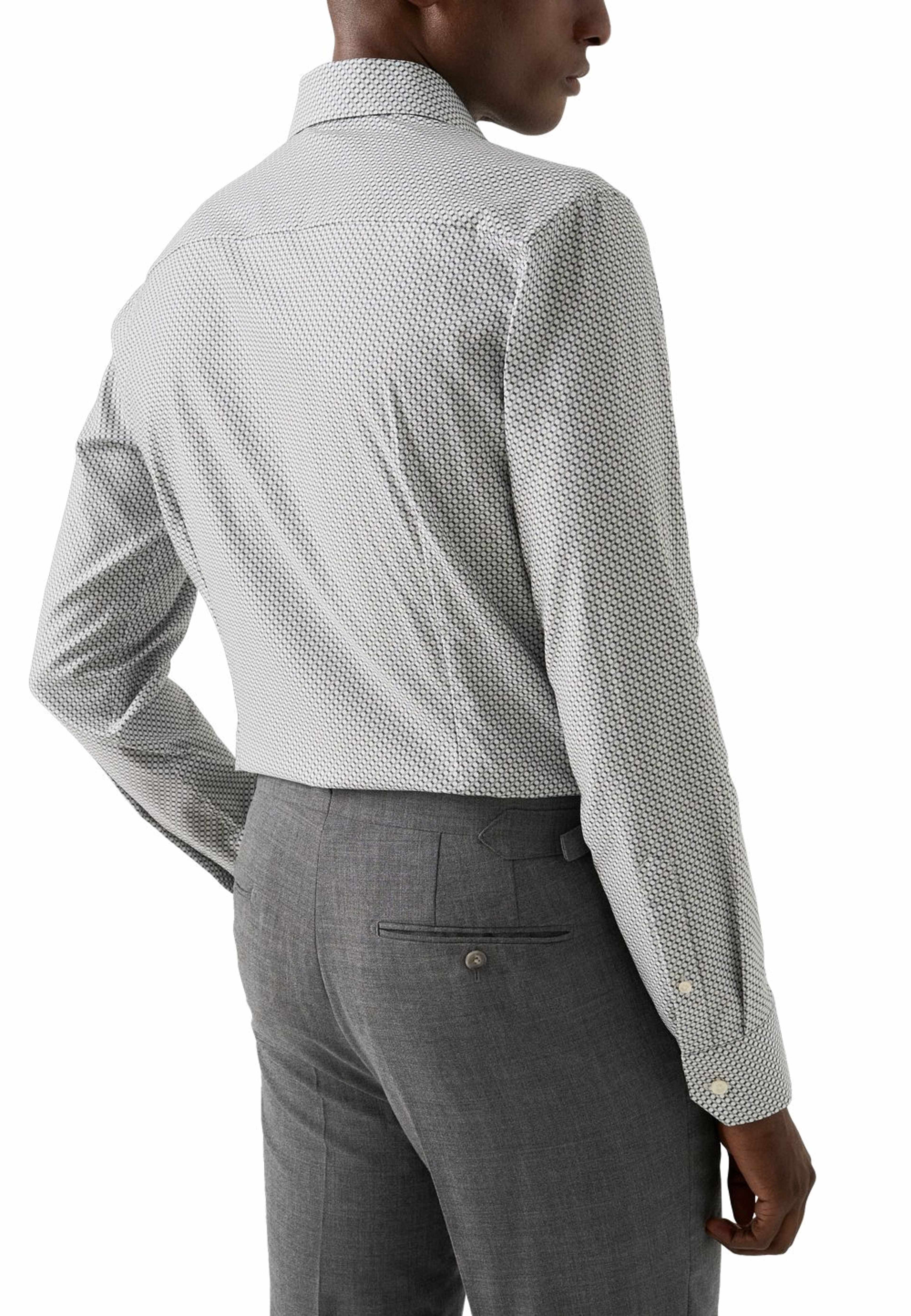 Geometrisk Signature Twill-skjorta Slim Fit, från Eton, i färgen dark blue. Klicka för att öppna bilden i stort format