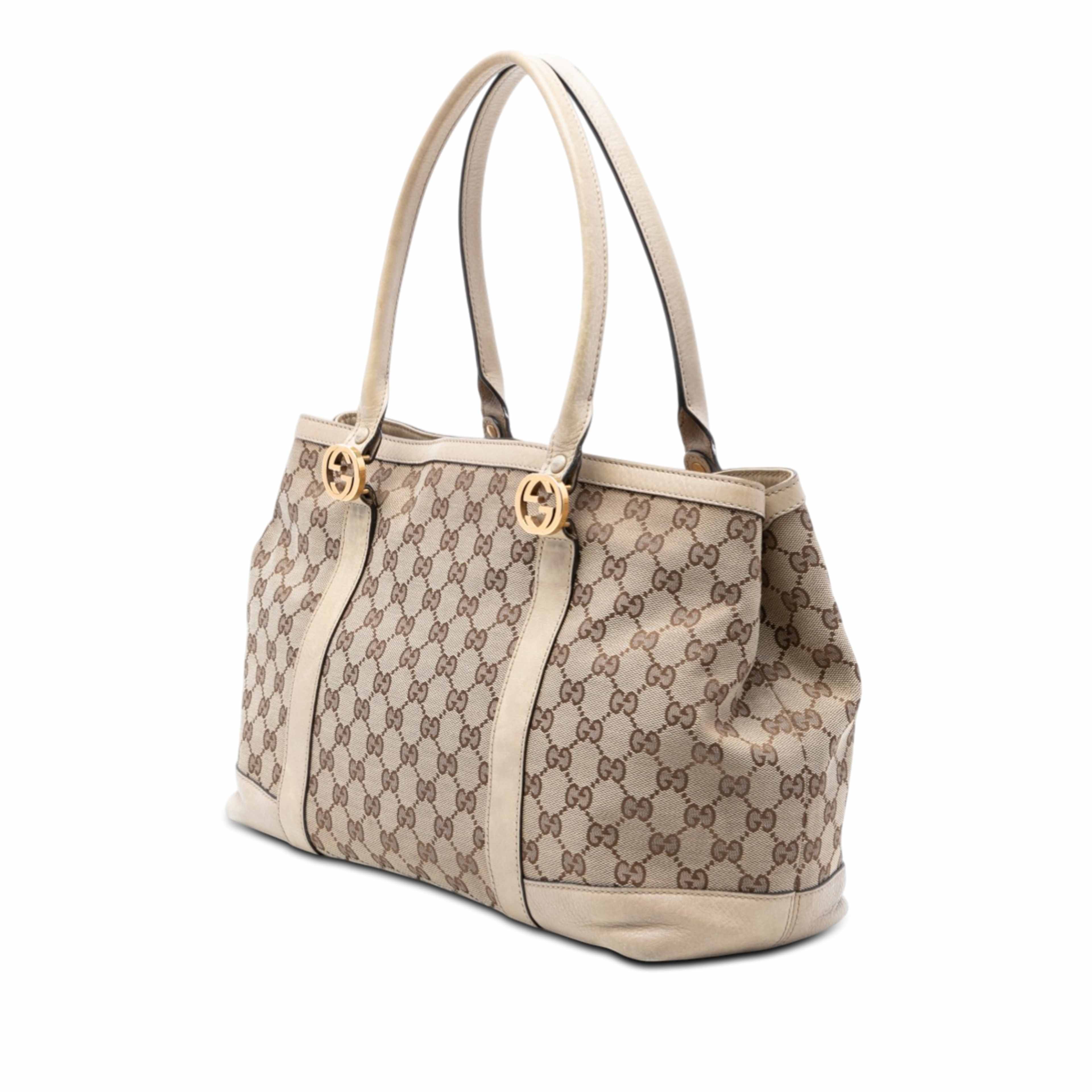 Gucci Gg Canvas Miss Gg Tote, från Luxclusif, i färgen beige. Klicka för att öppna bilden i stort format