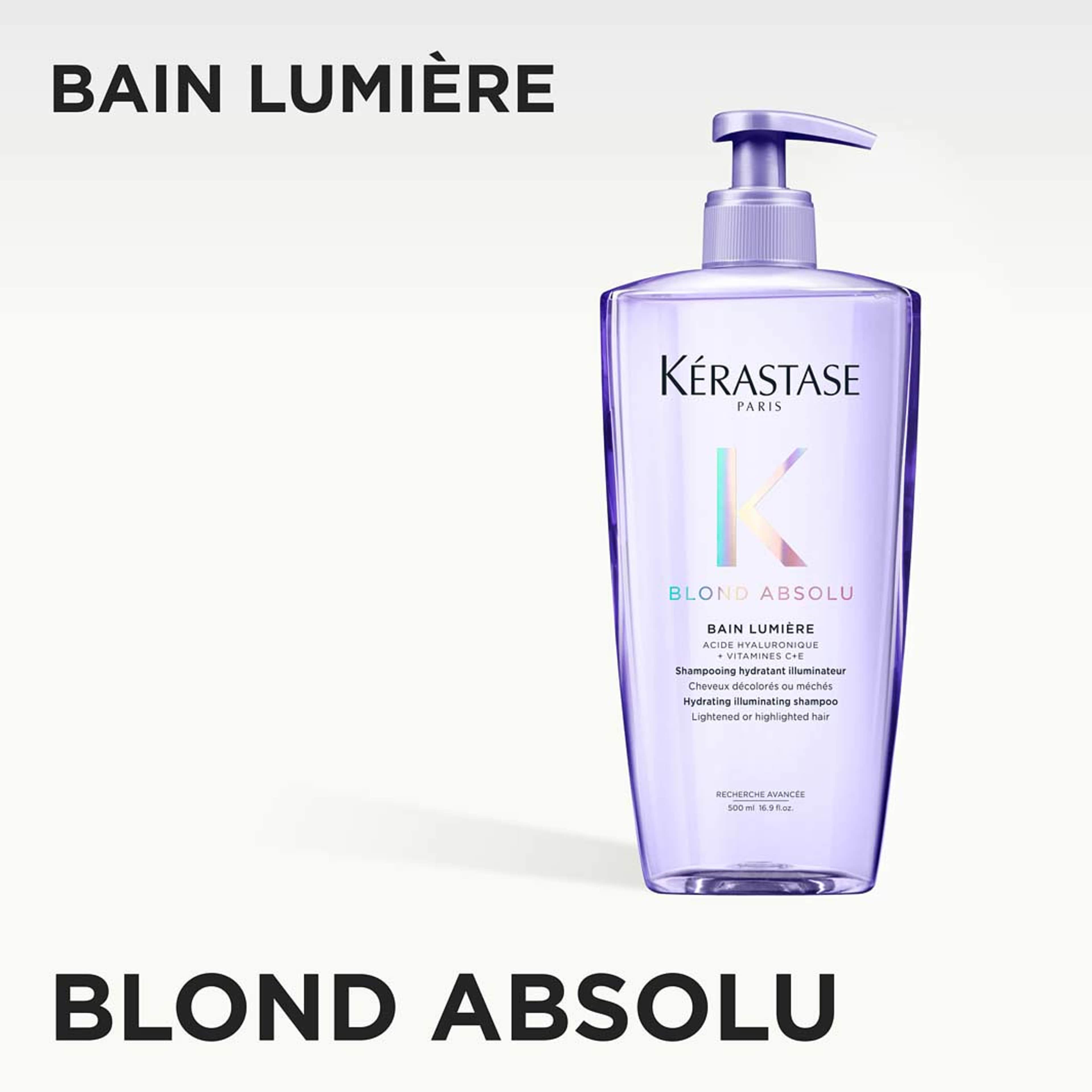 Blond Absolu Bain Lumière Shampoo for lightened or highlighted hair, från Kérastase. Klicka för att öppna bilden i stort format