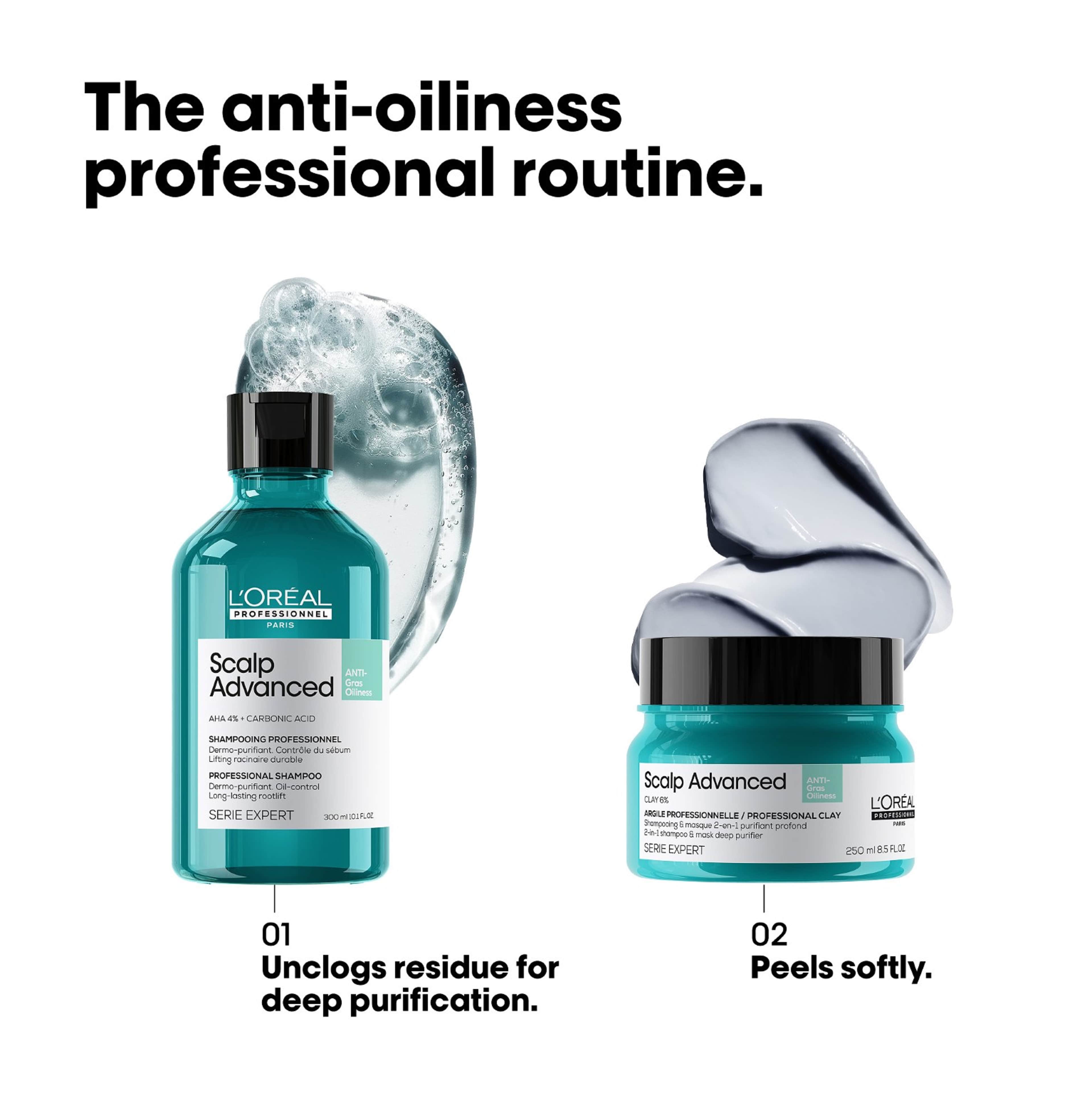 Scalp Advanced Anti-Oiliness Shampoo, från L’Oréal Professionnel. Klicka för att öppna bilden i stort format