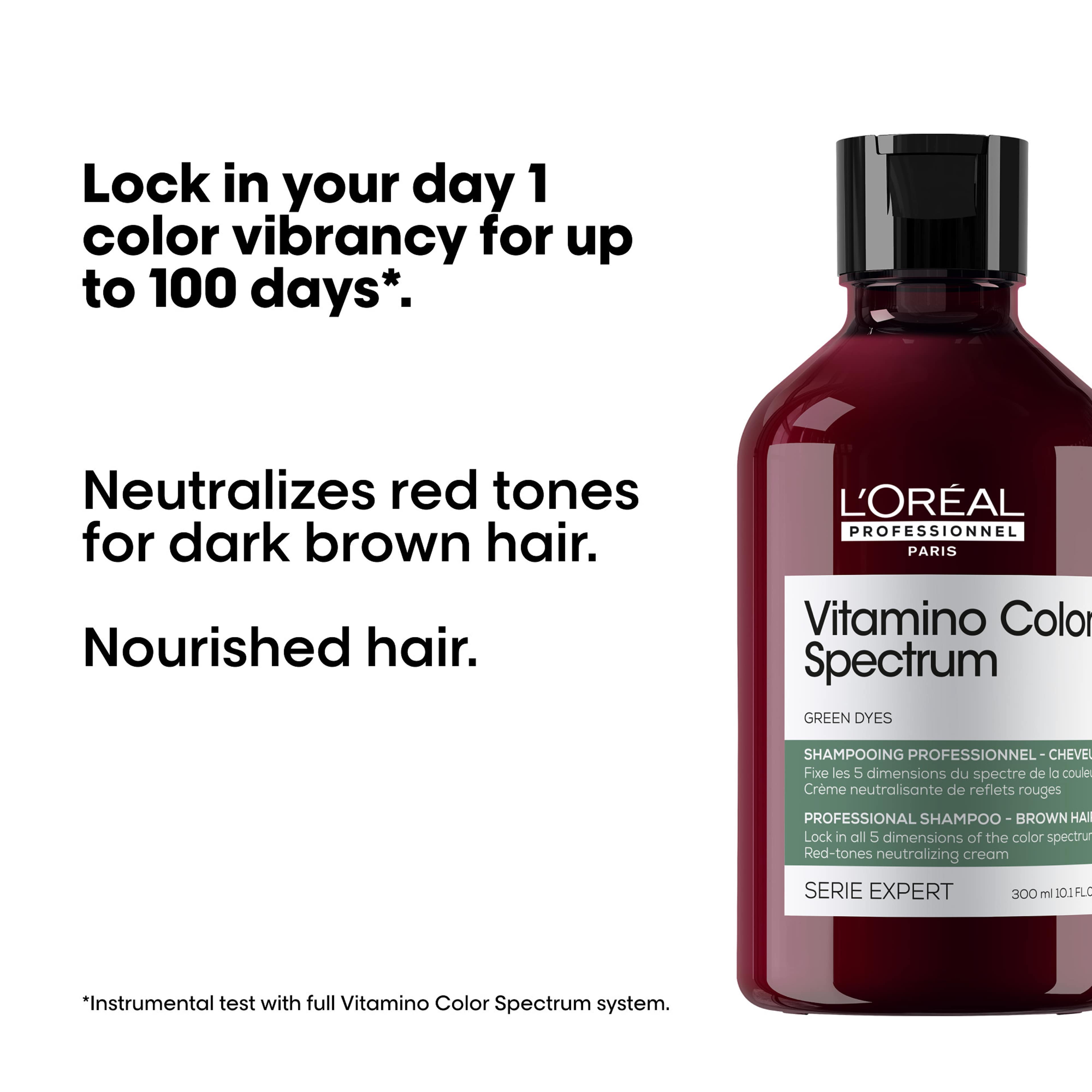 Vitamino Color Spectrum Green Shampoo, från L’Oréal Professionnel. Klicka för att öppna bilden i stort format