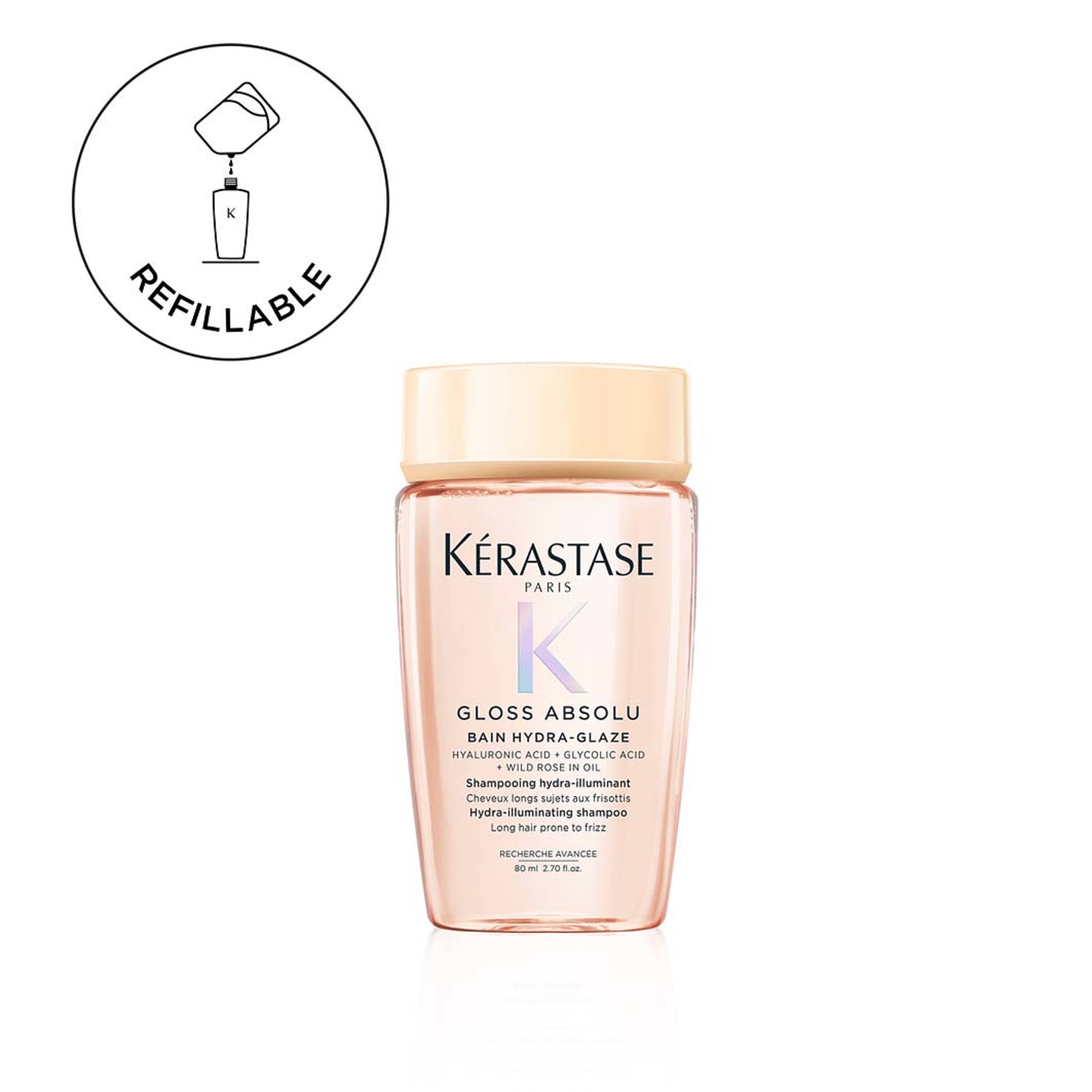 Gloss Absolu Bain Hydra-Glaze Shampoo 80ml, från Kérastase. Klicka för att öppna bilden i stort format