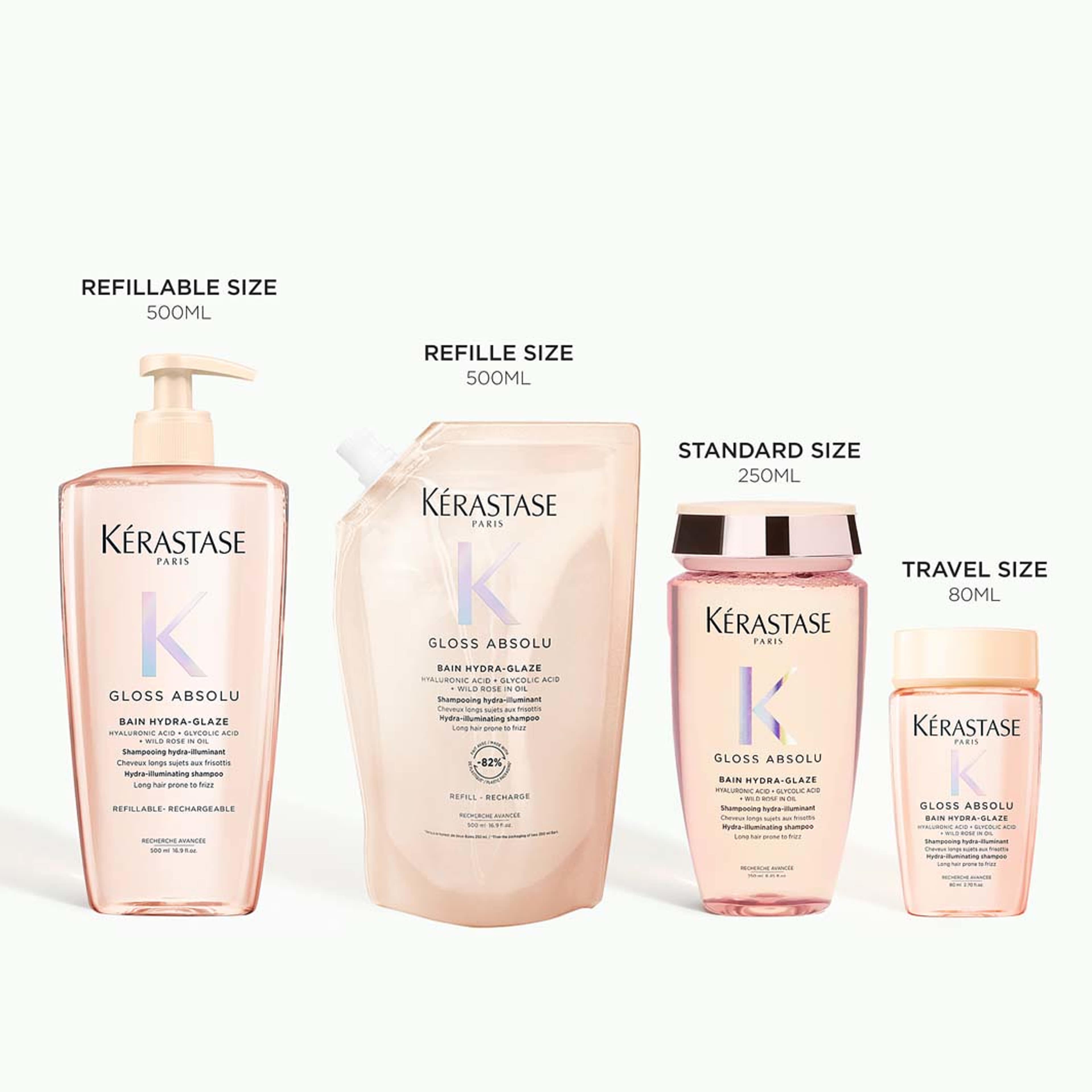 Gloss Absolu Bain Hydra-Glaze Shampoo 80ml, från Kérastase. Klicka för att öppna bilden i stort format