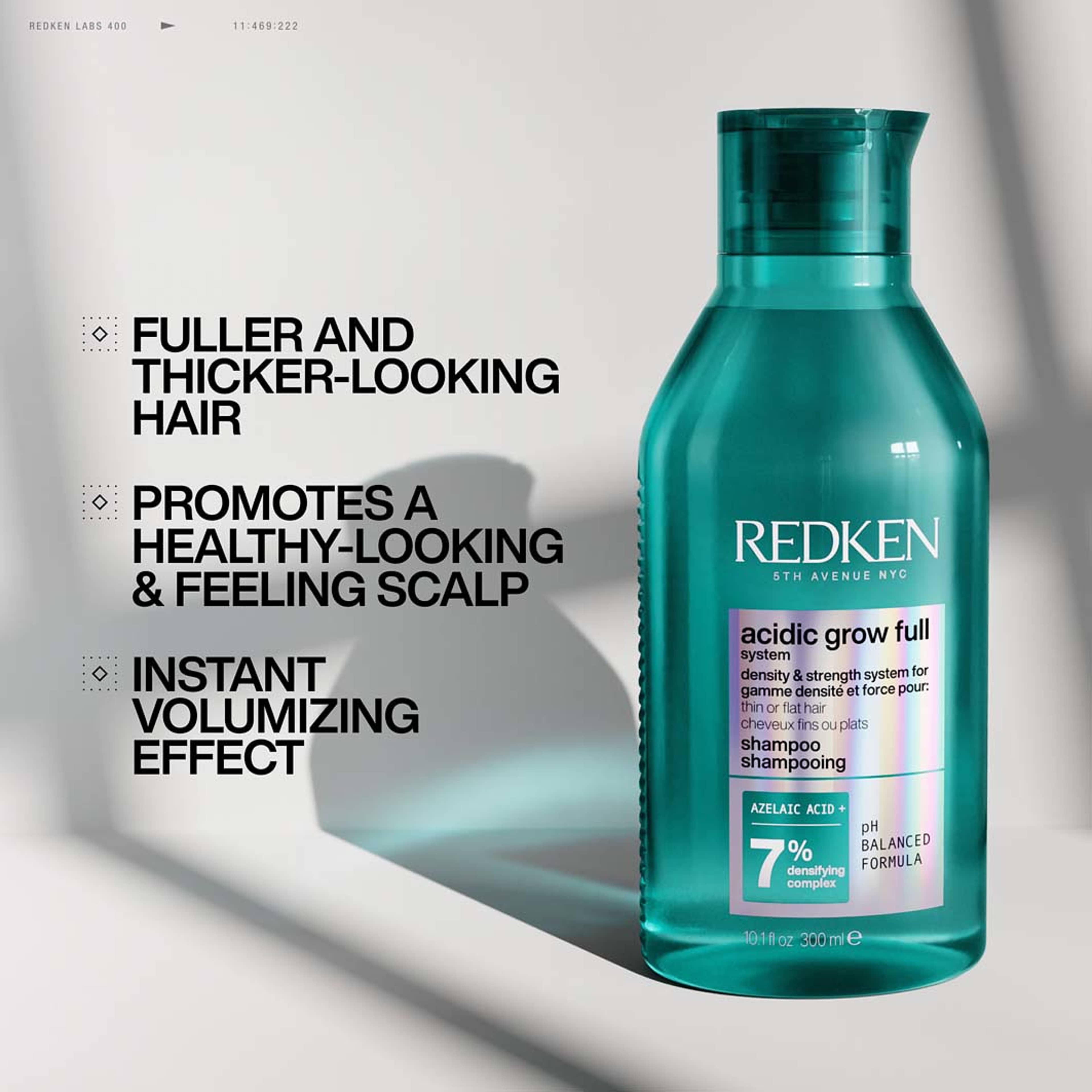 Acidic grow Full System Densifying Shampoo, från Redken. Klicka för att öppna bilden i stort format