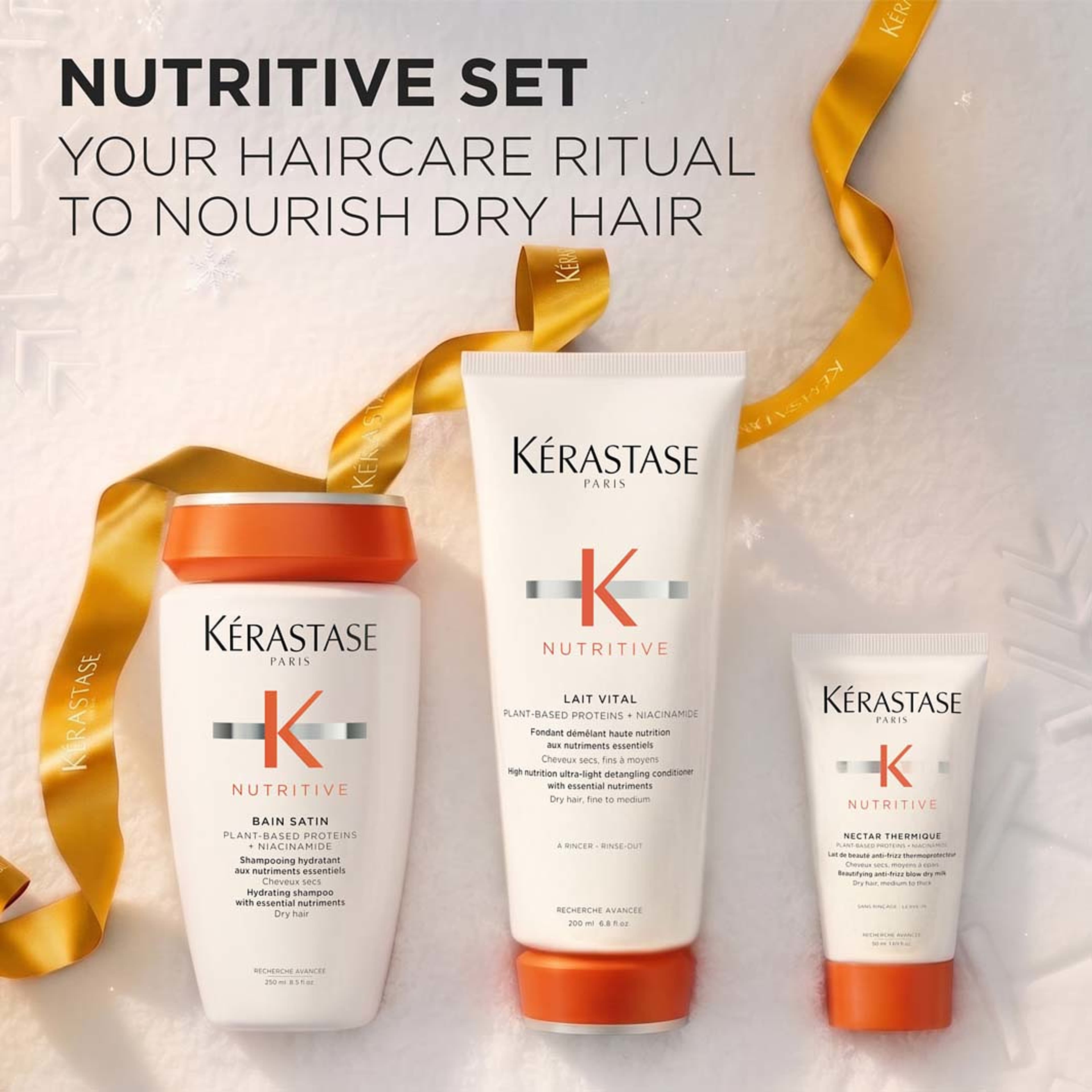 Nutritive Trio Holiday Set 2026, från Kérastase. Klicka för att öppna bilden i stort format