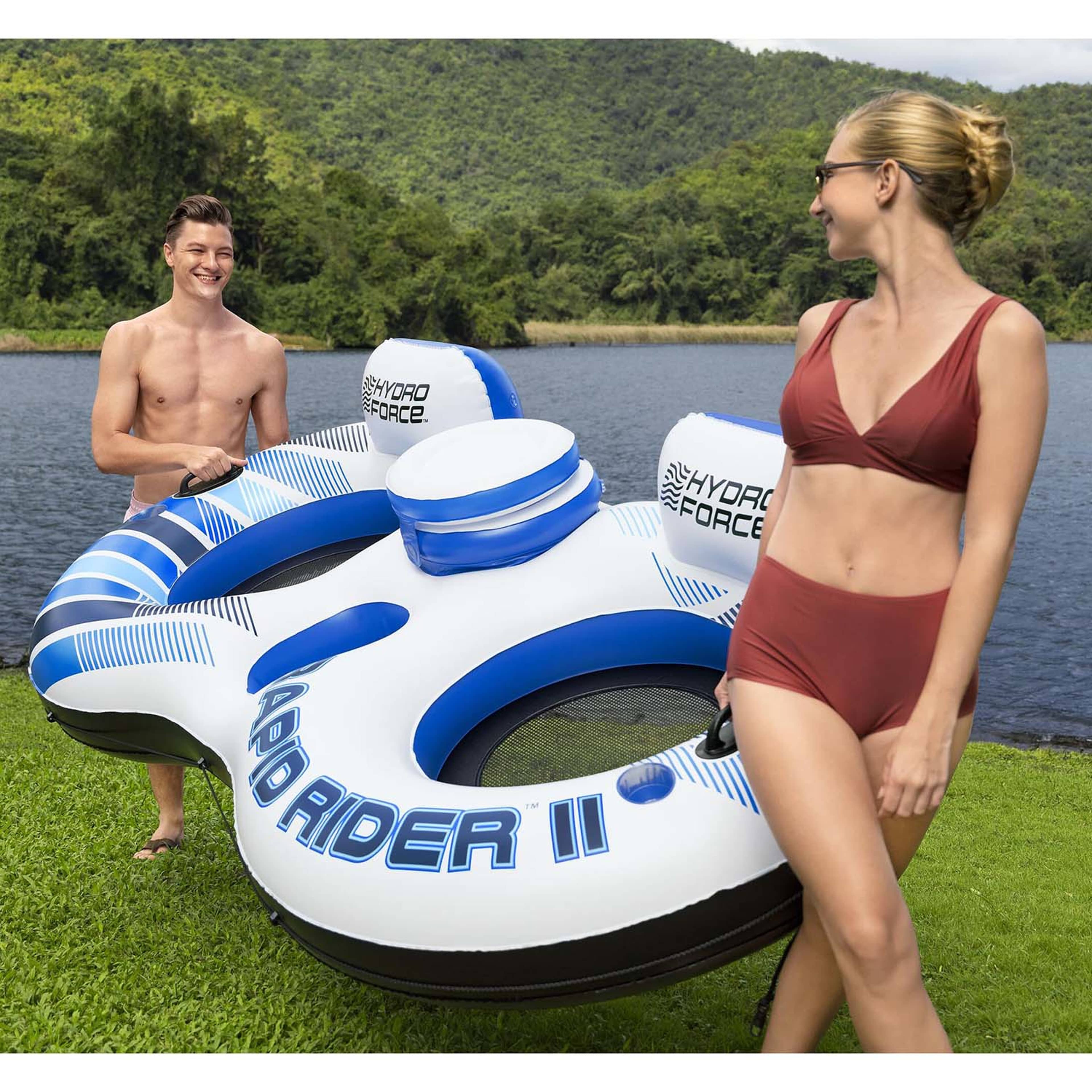 Double Tube Rapid Rider 2,51 X 1,32 M, från Bestway, i färgen blå. Klicka för att öppna bilden i stort format