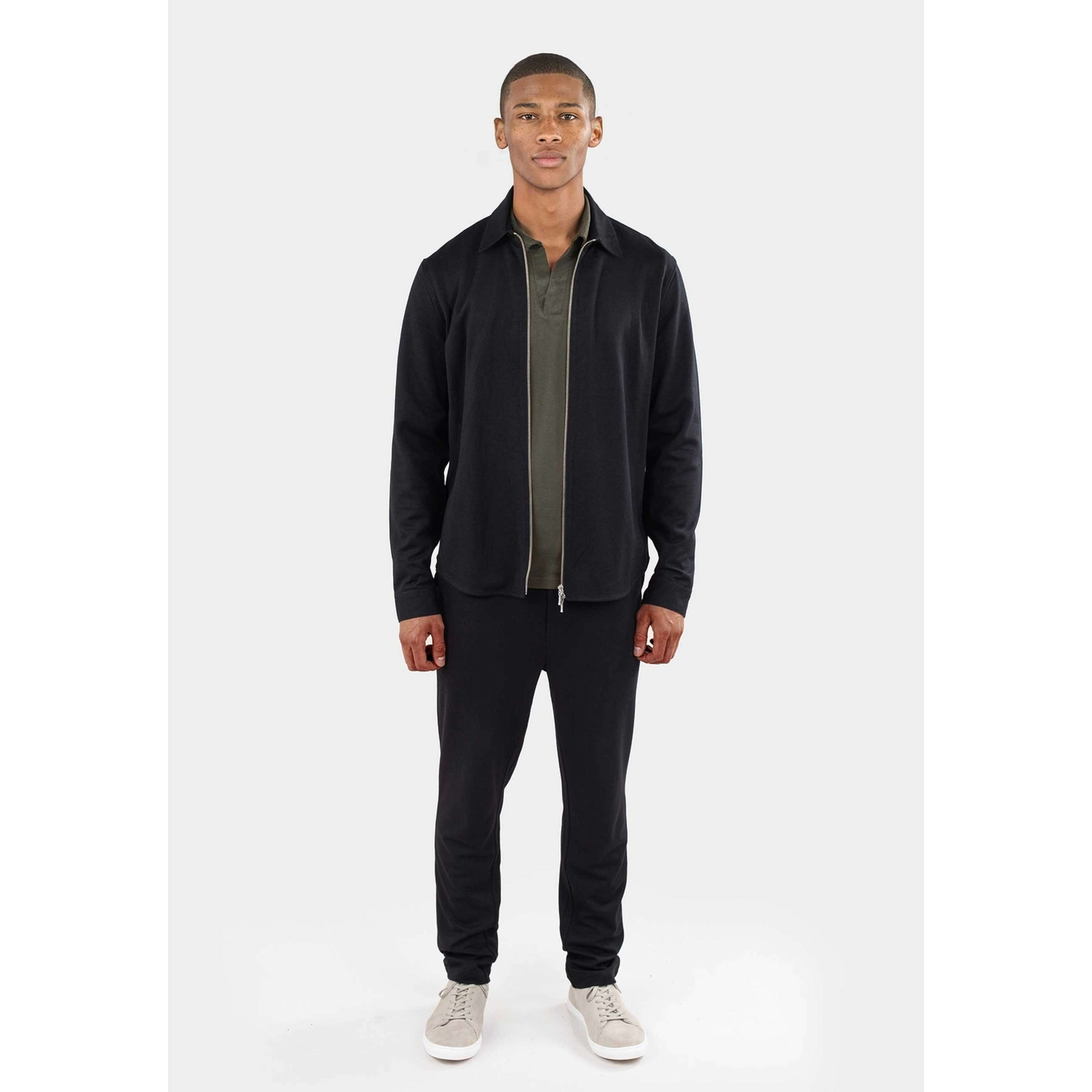 Aden Superior Stretch Overshirt - Black