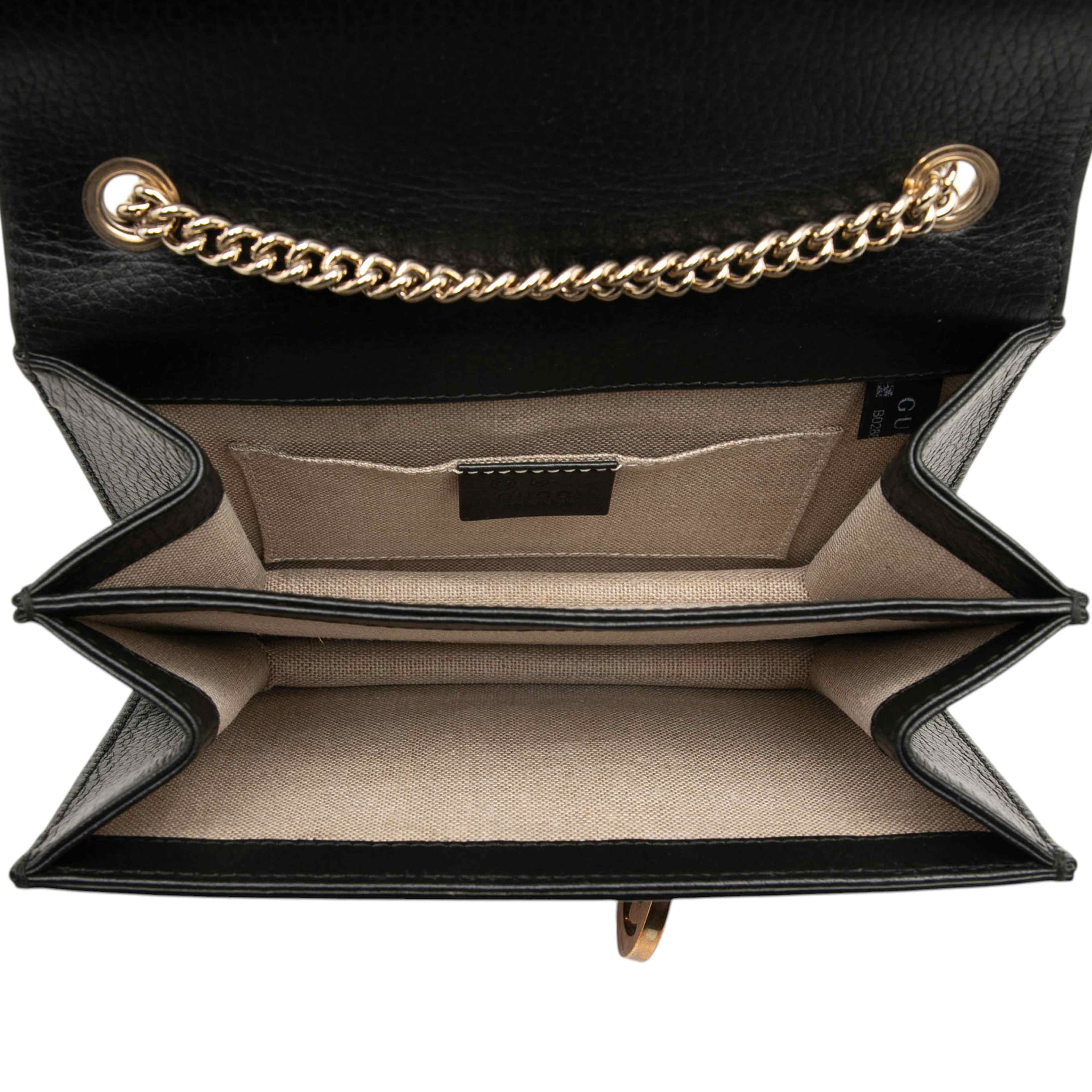 Gucci Small Dollar Calfskin Interlocking G Crossbody, från Luxclusif, i färgen svart. Klicka för att öppna bilden i stort format