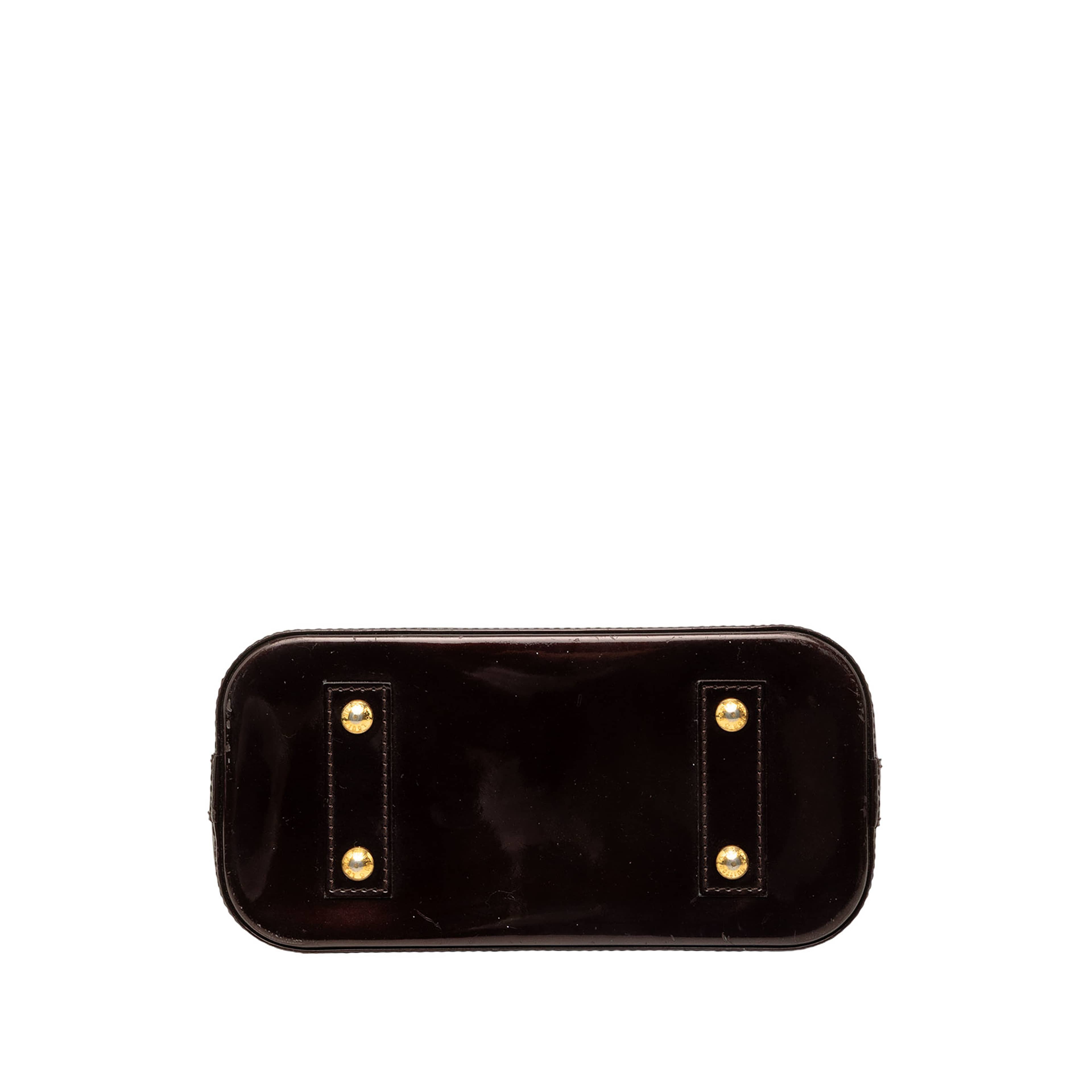 Louis Vuitton Monogram Vernis Alma Bb, från Luxclusif, i färgen purpur. Klicka för att öppna bilden i stort format