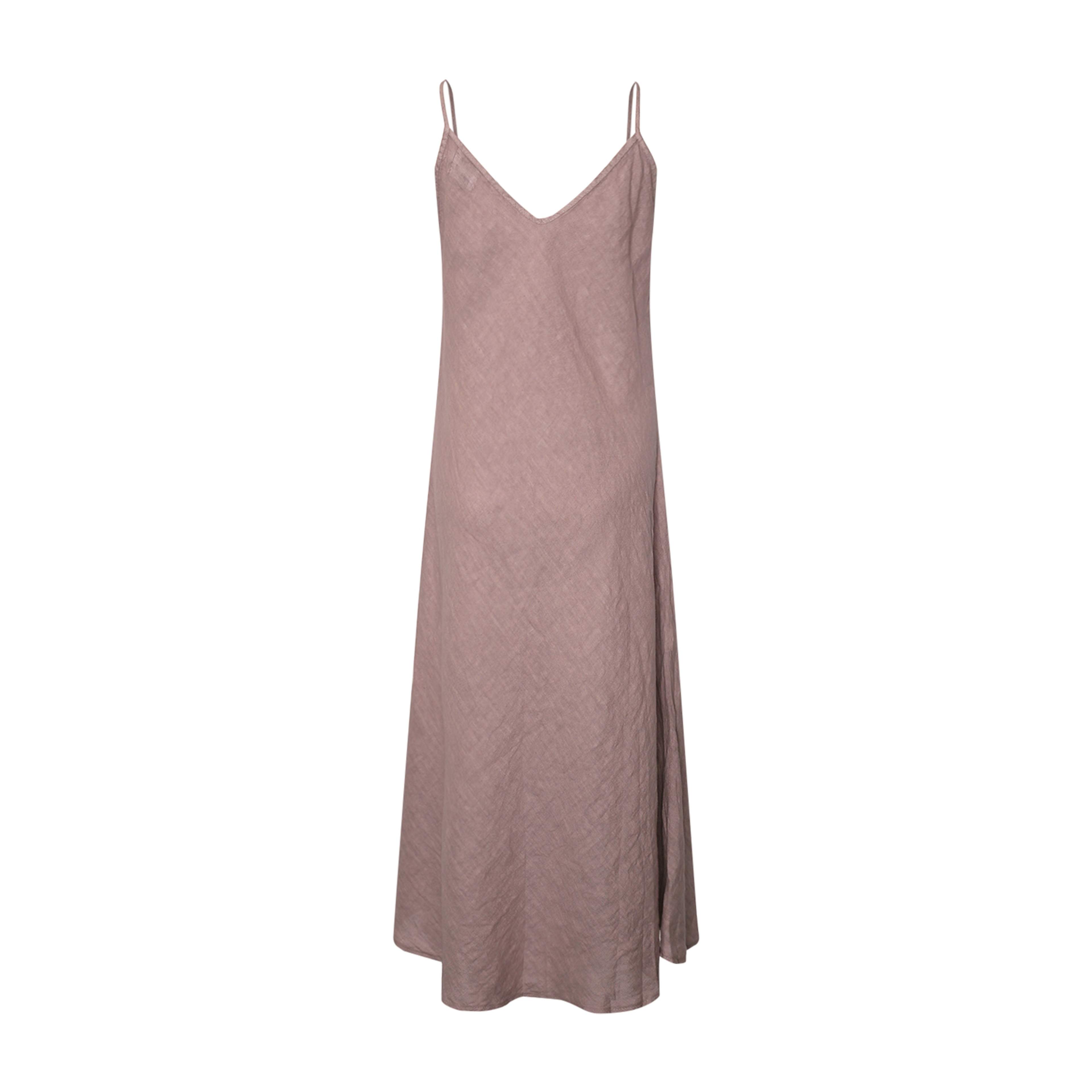 Abbelone, Long Dress, Linen - Dust Lavender
