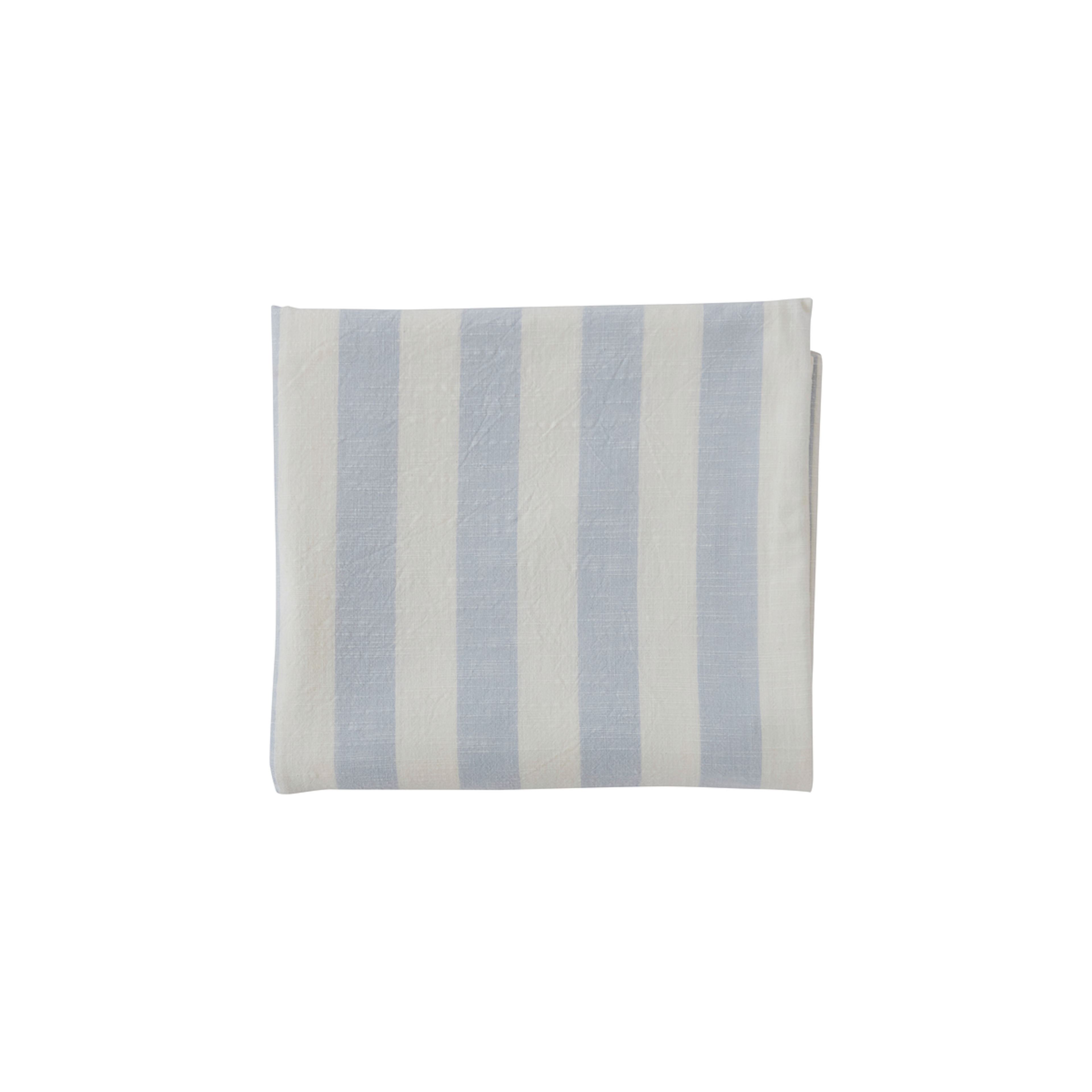Striped Tablecloth - 260x140 Cm, från OYOY Living, i färgen ice blue. Klicka för att öppna bilden i stort format