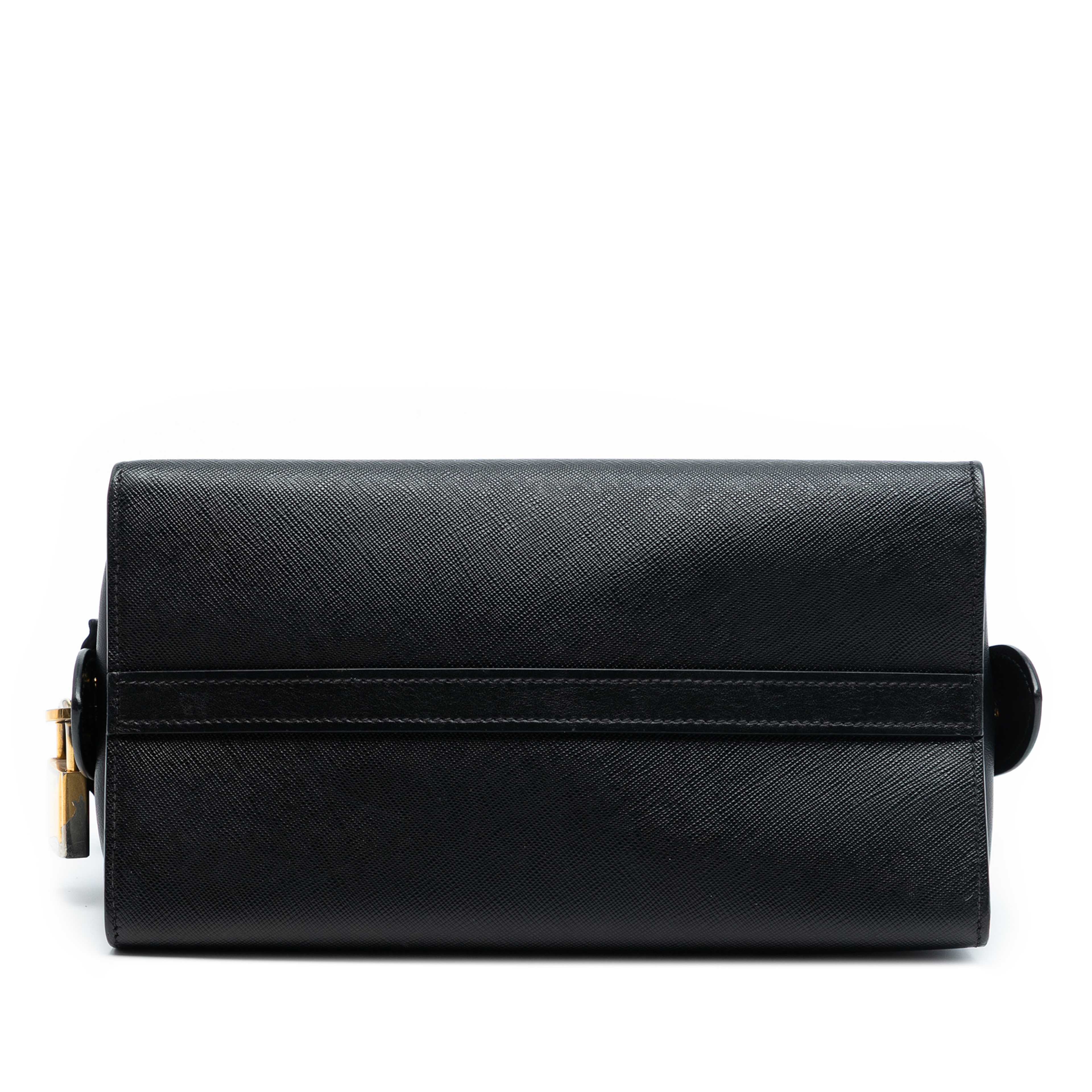 Prada Small Saffiano And City Calf Esplanade Satchel, från Luxclusif, i färgen black. Klicka för att öppna bilden i stort format