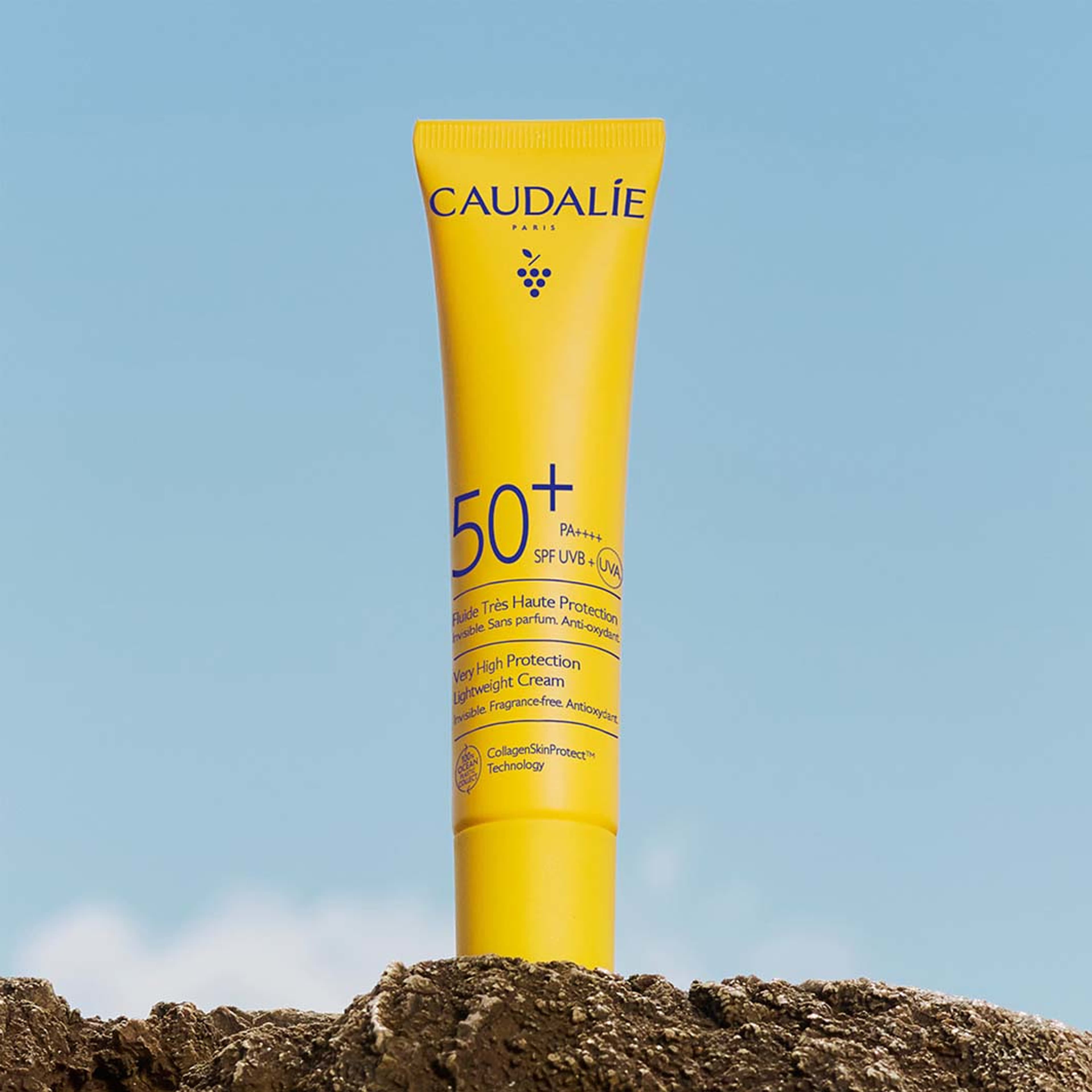 Vinosun Very High Protection Lightweight Fluid SPF50, från Caudalie. Klicka för att öppna bilden i stort format