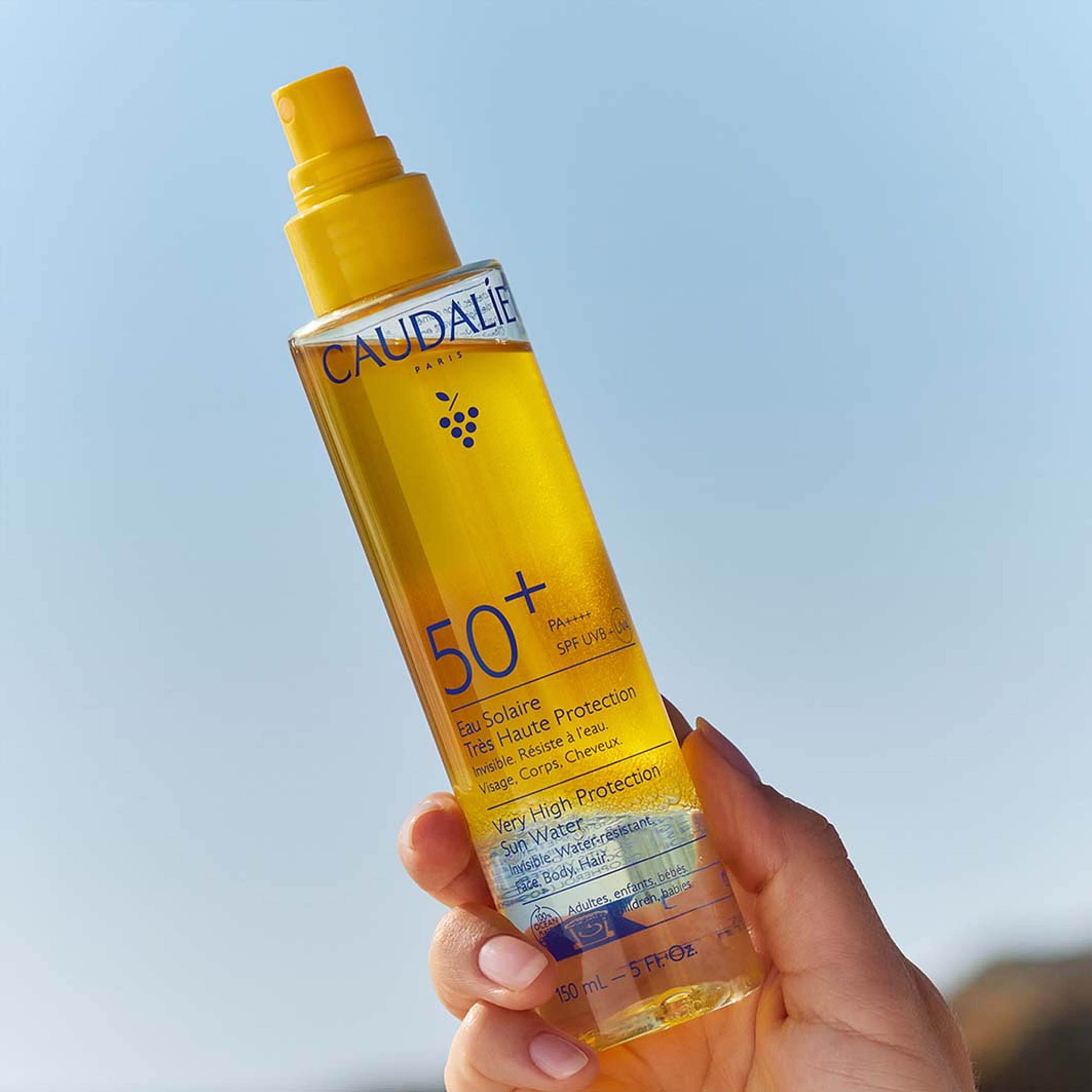 Vinosun Very High Protection Water SPF50+, från Caudalie. Klicka för att öppna bilden i stort format