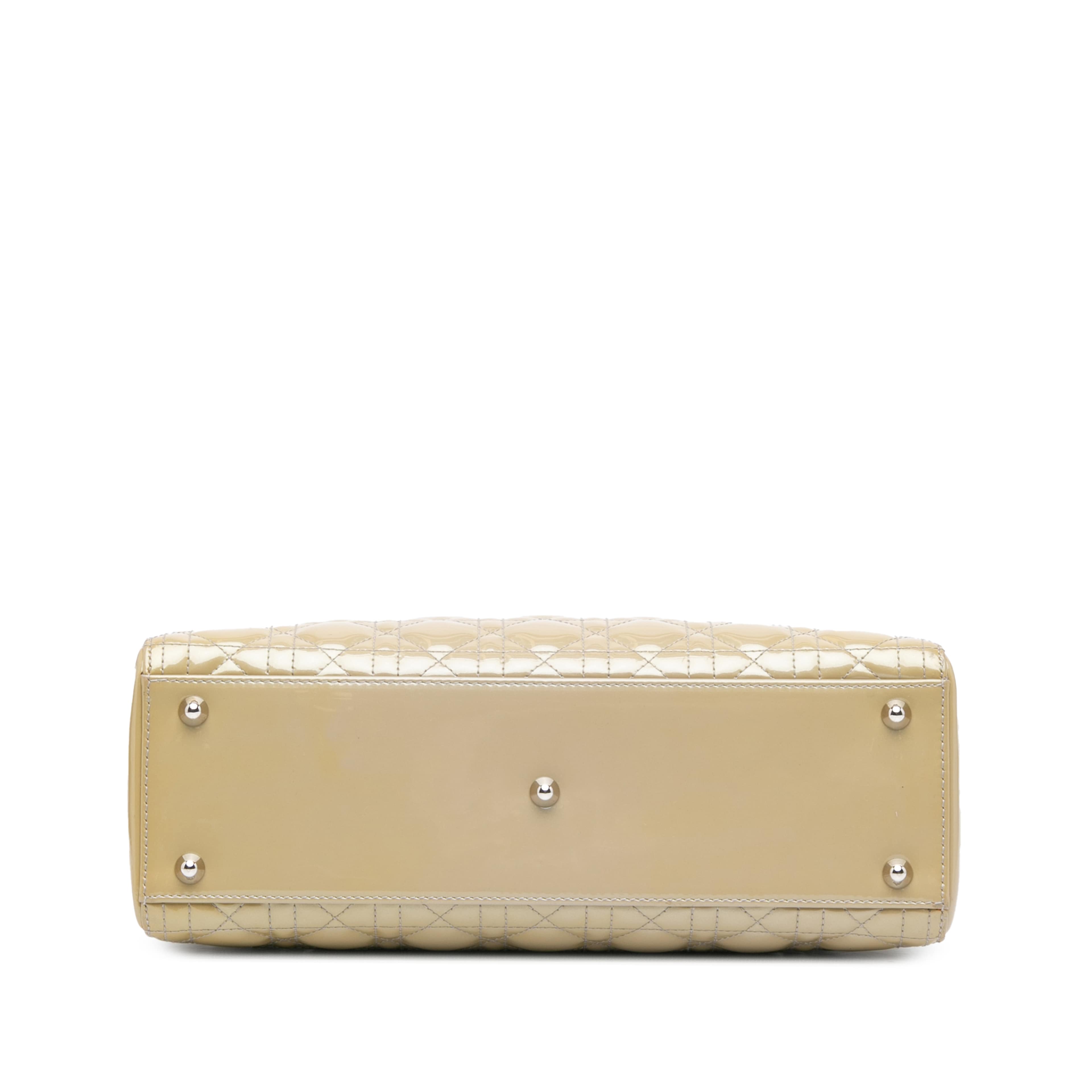 Dior Large Patent Cannage Lady Dior