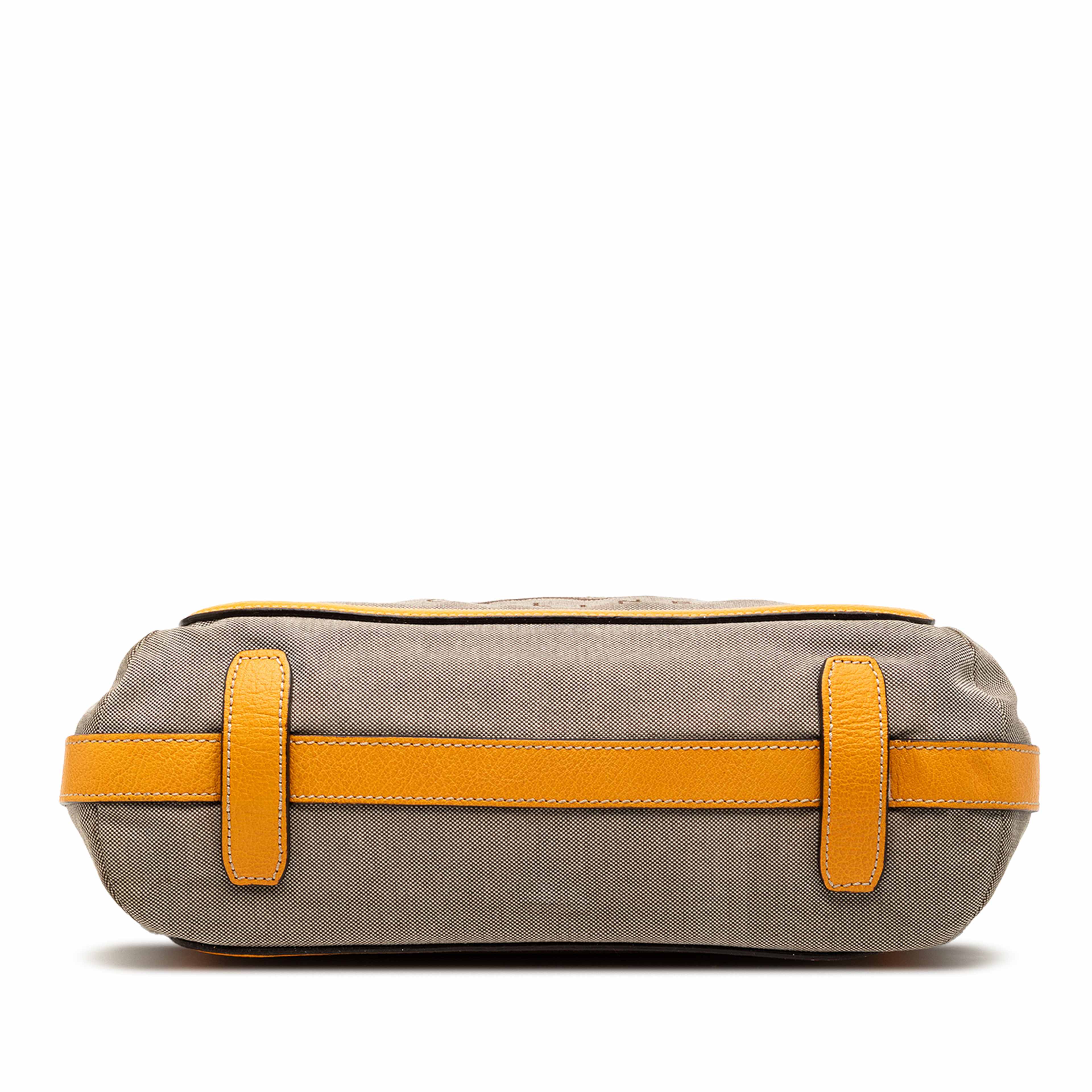 Celine Canvas Carriage Tote, från Luxclusif, i färgen orange. Klicka för att öppna bilden i stort format