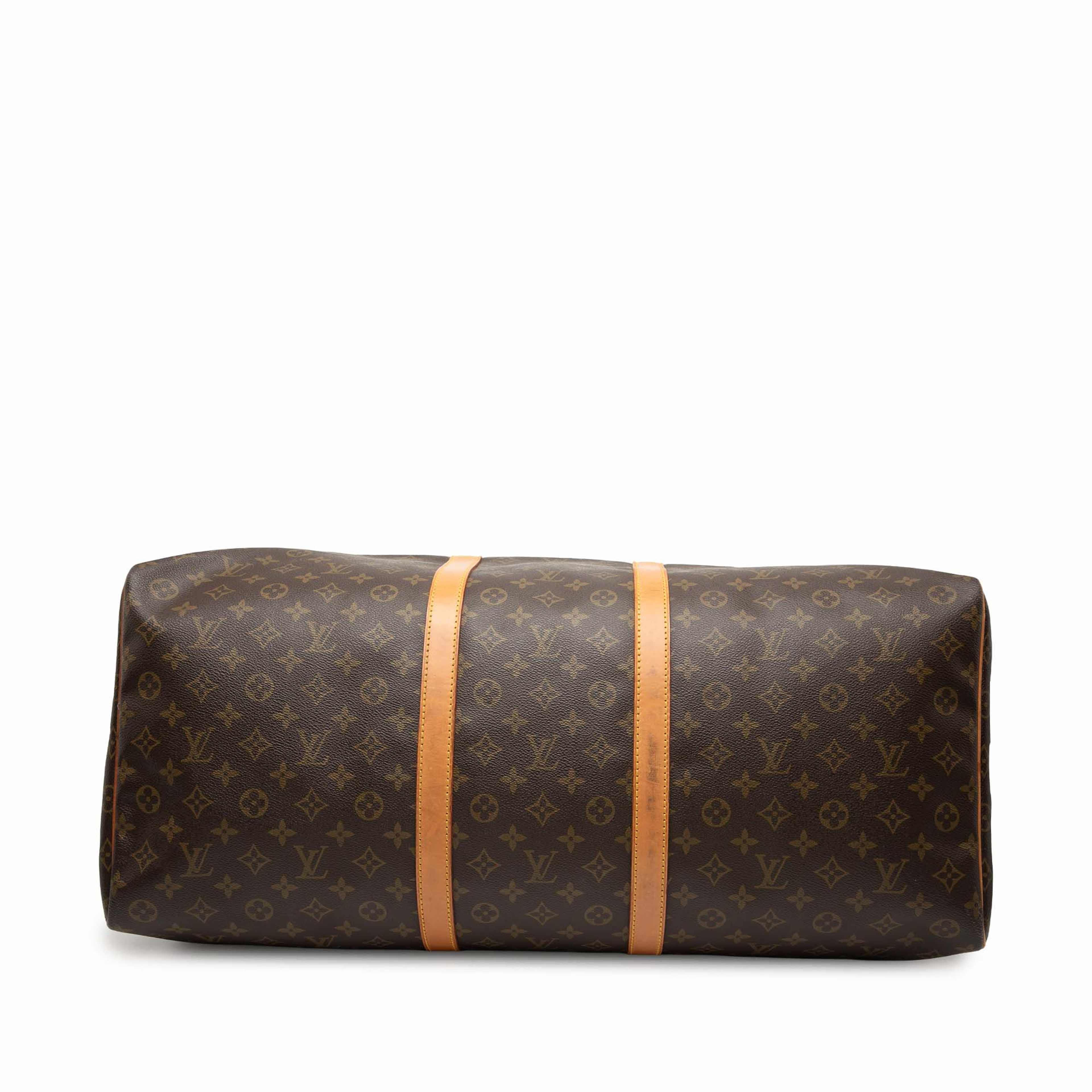 Louis Vuitton Monogram Keepall 60, från Luxclusif, i färgen brown. Klicka för att öppna bilden i stort format