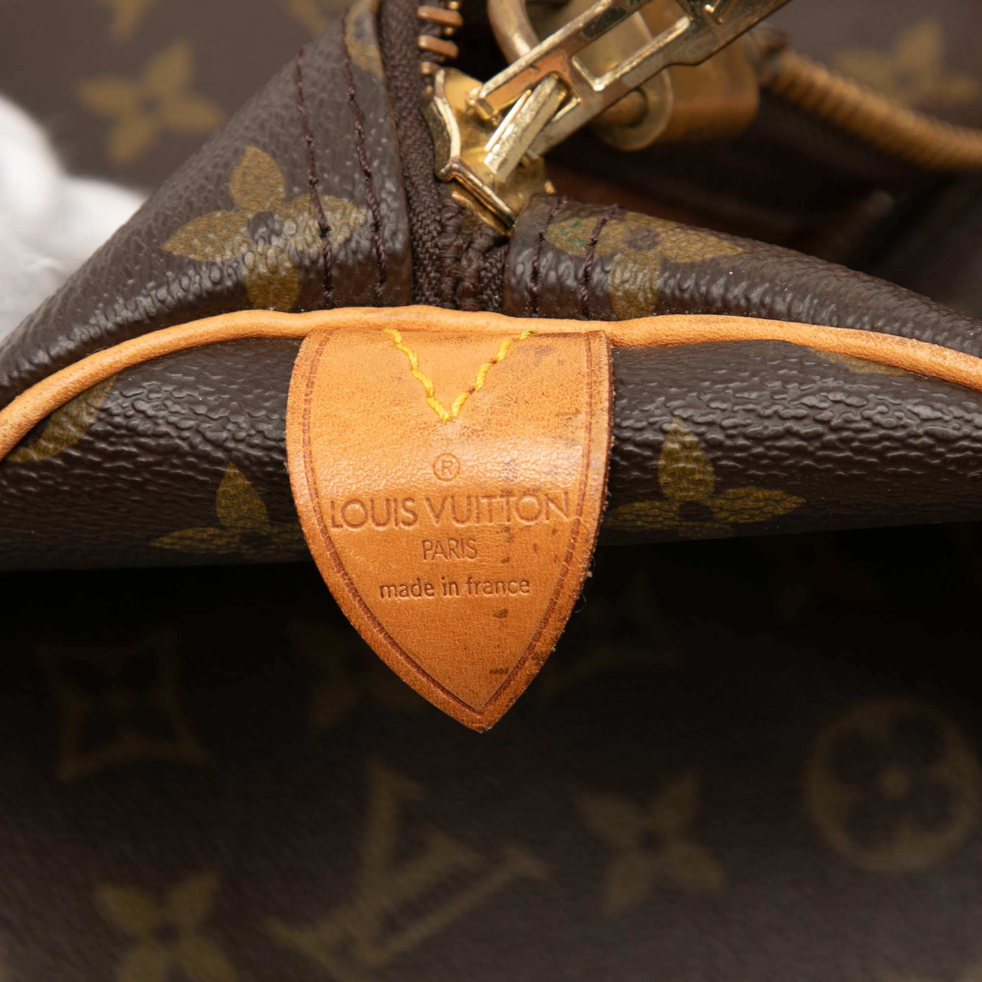 Louis Vuitton Monogram Keepall 60, från Luxclusif, i färgen brown. Klicka för att öppna bilden i stort format