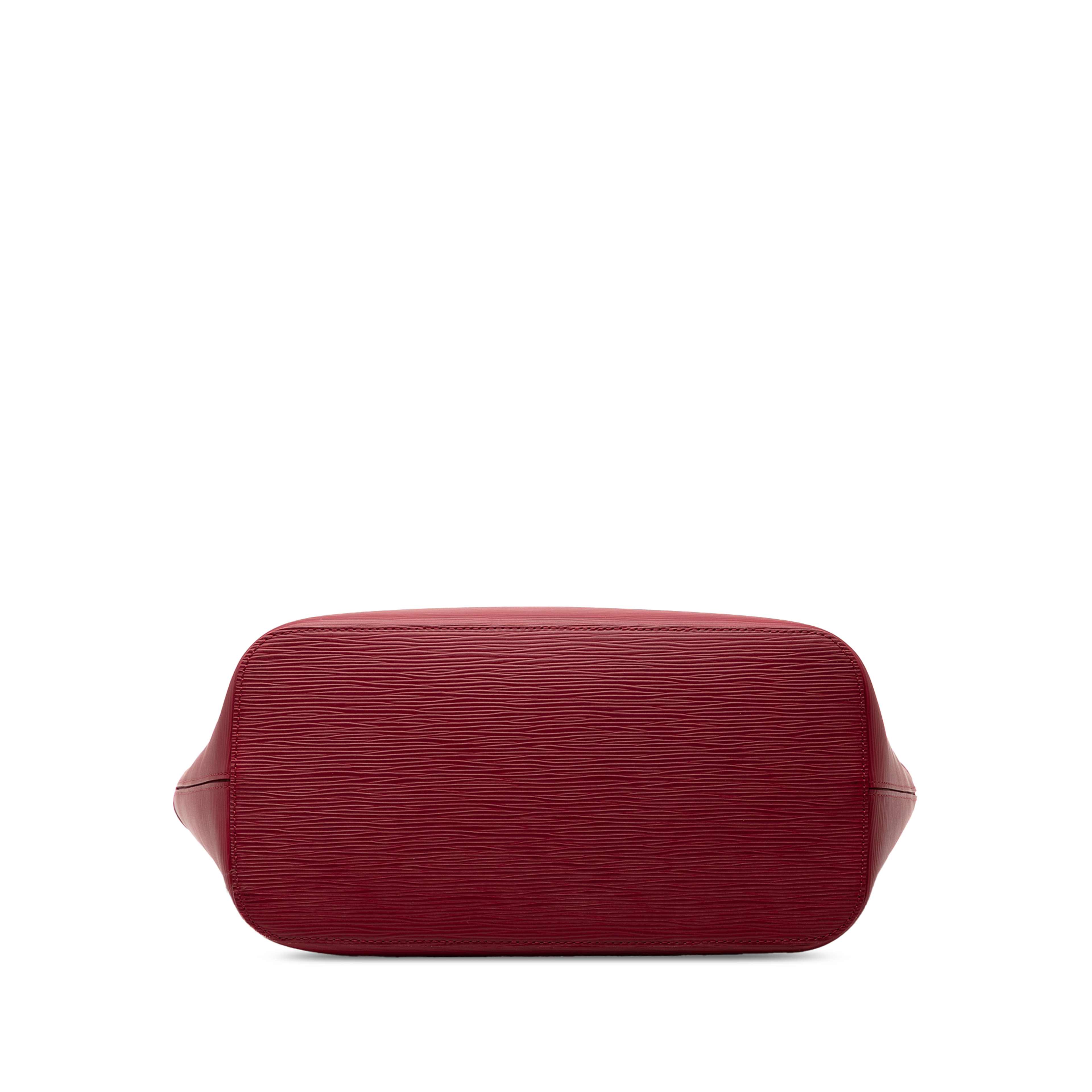 Louis Vuitton Epi Neverfull Mm, från Luxclusif, i färgen red. Klicka för att öppna bilden i stort format